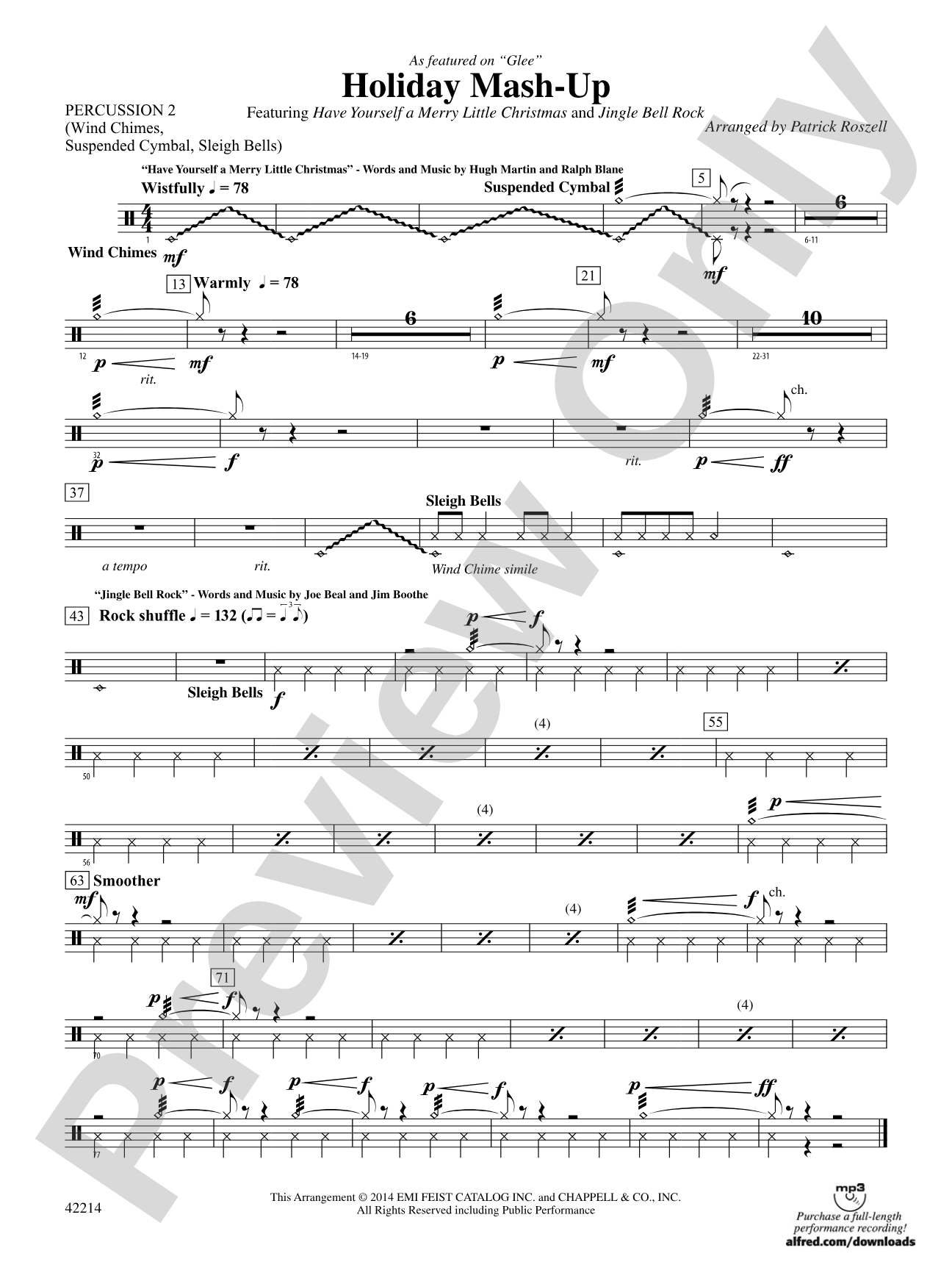 Holiday Mash-Up (as featured on Glee): 2nd Percussion