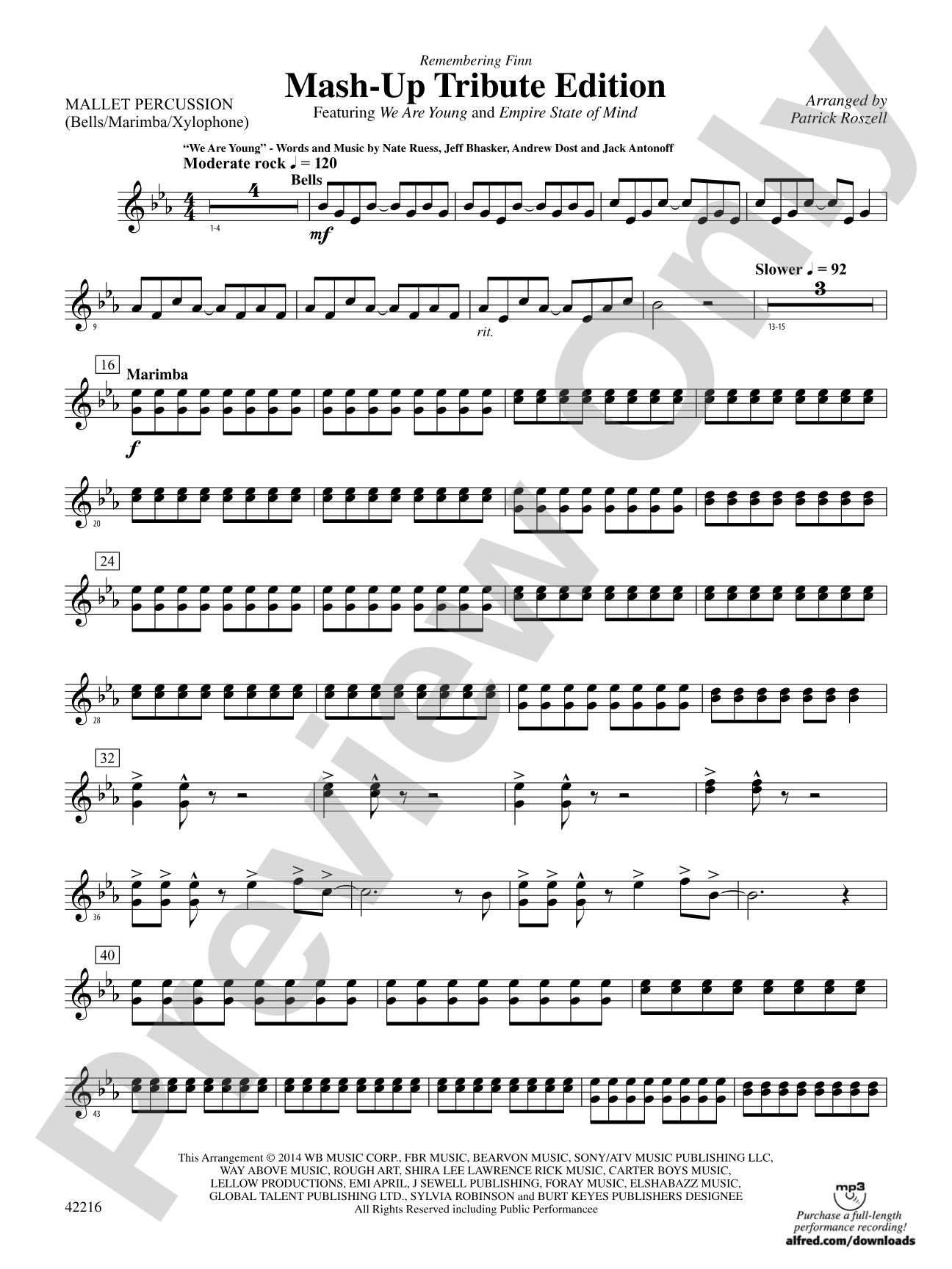 Mash-Up---Tribute Edition (Remembering Finn) (as featured on Glee): Mallets