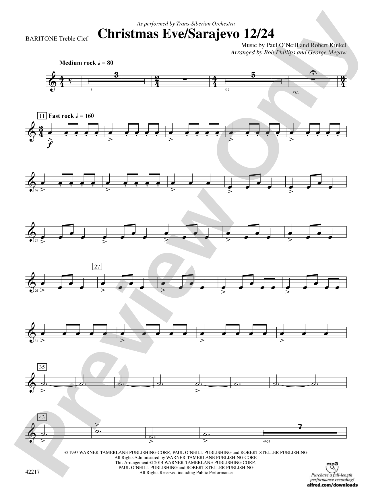 Christmas Eve/Sarajevo 12/24: Baritone T.C.