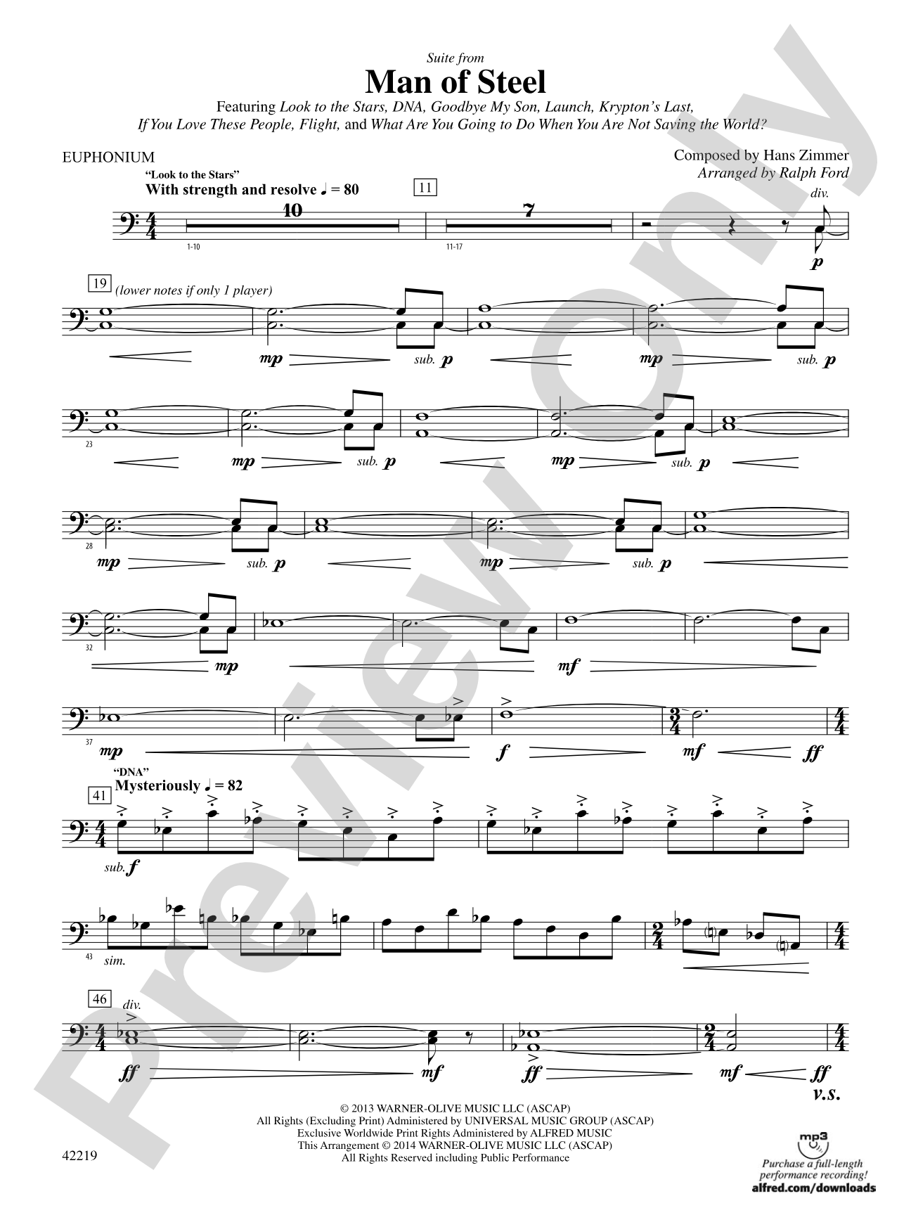 Man of Steel, Suite from: Baritone B.C.