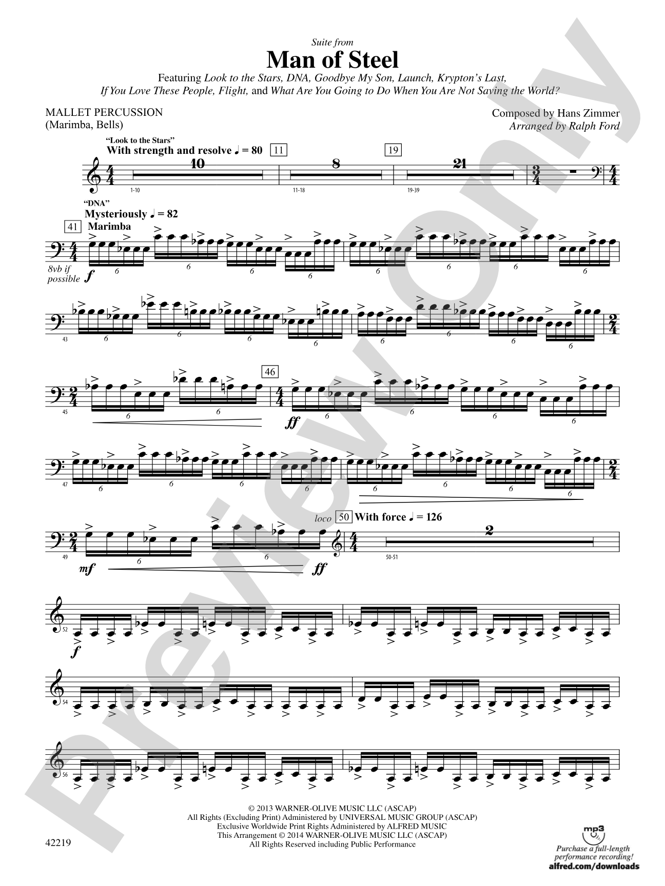 Man of Steel, Suite from: Mallets