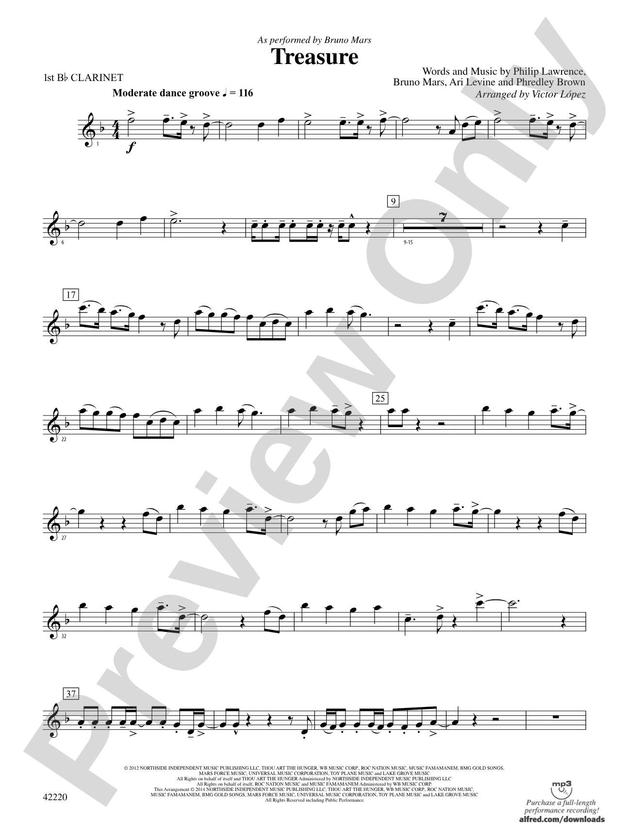 Treasure: 1st B-flat Clarinet