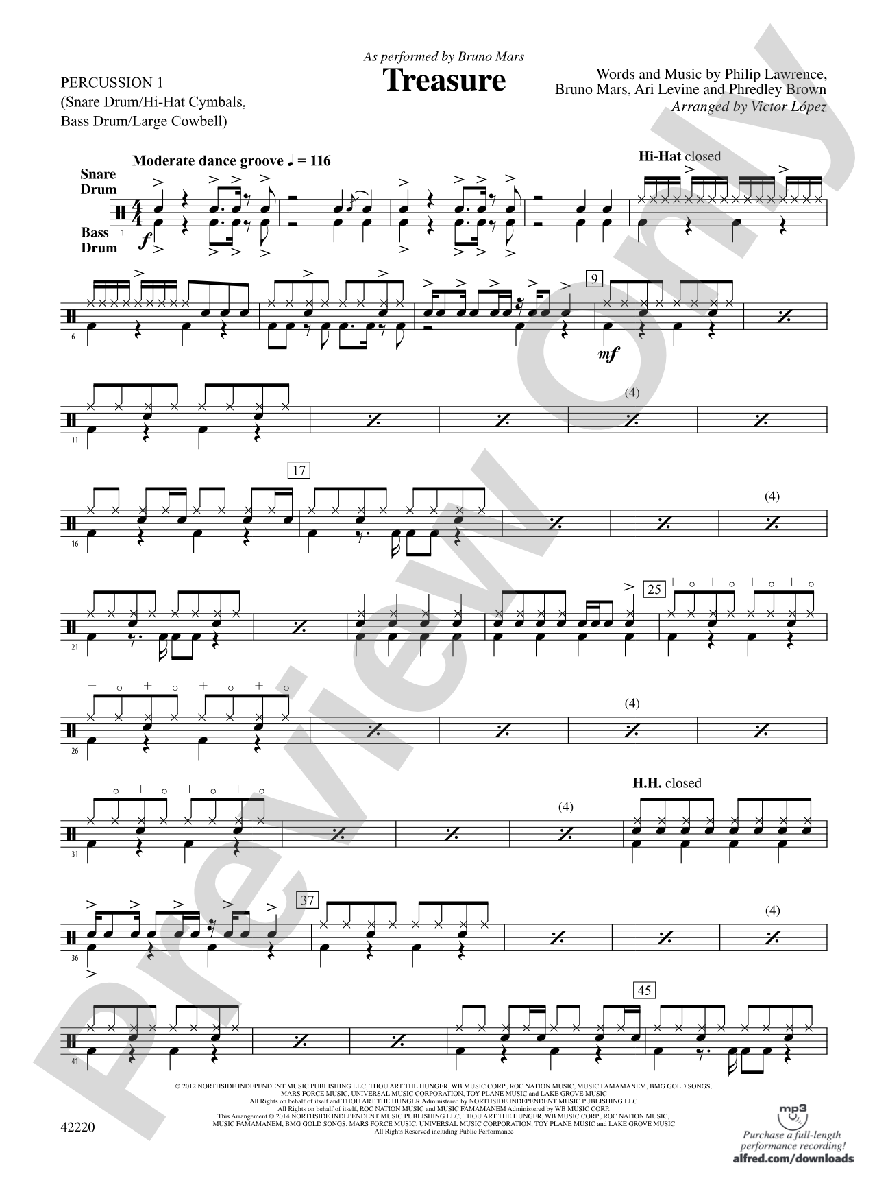 Treasure: 1st Percussion