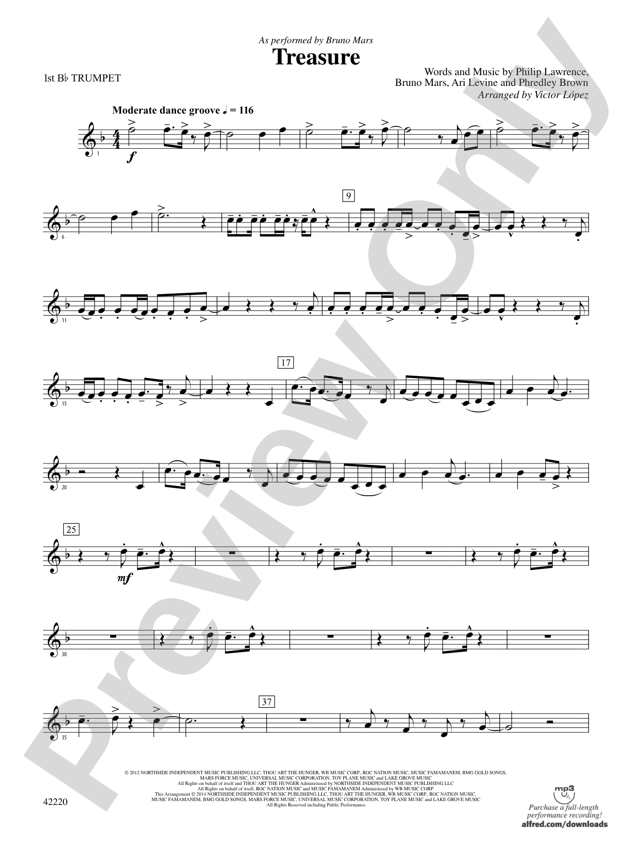 Treasure: 1st B-flat Trumpet