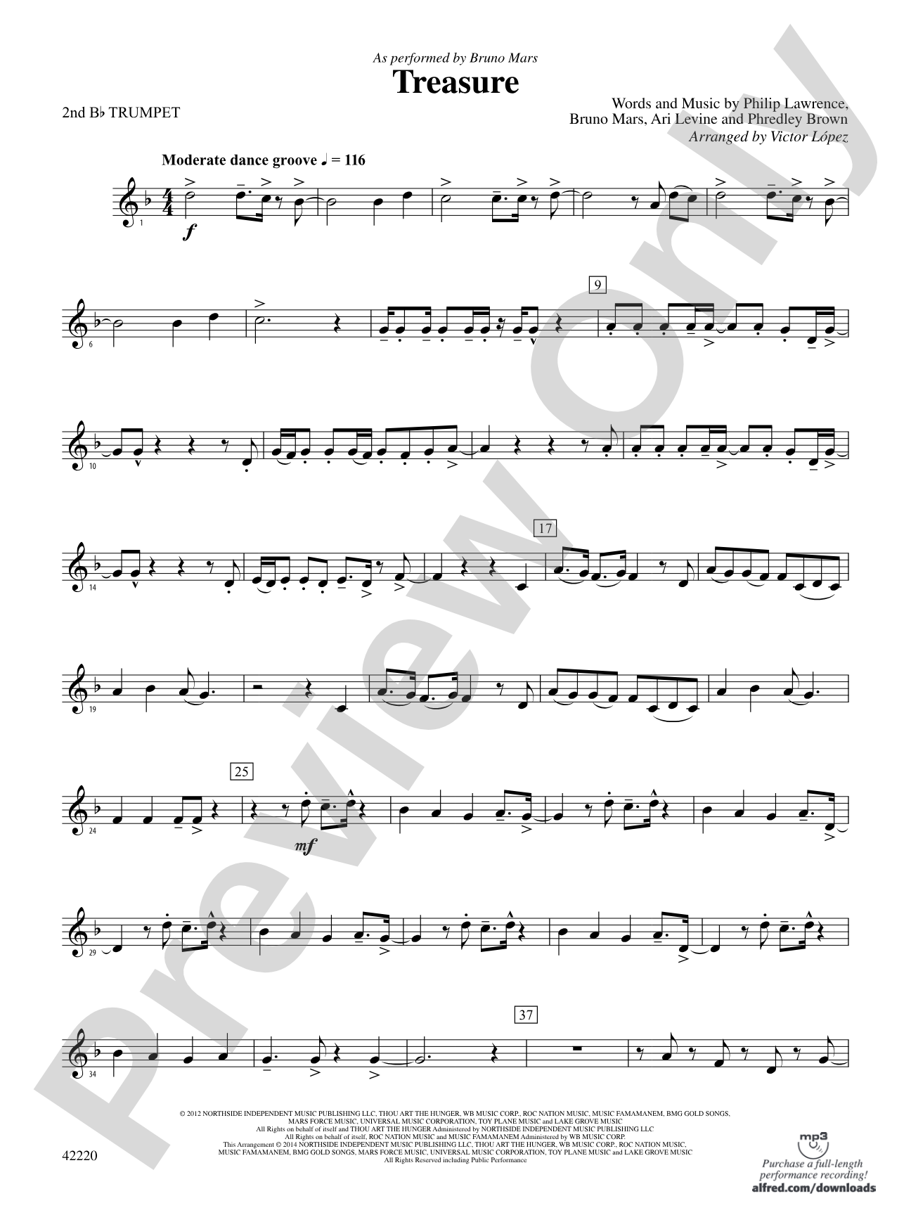 Treasure: 2nd B-flat Trumpet