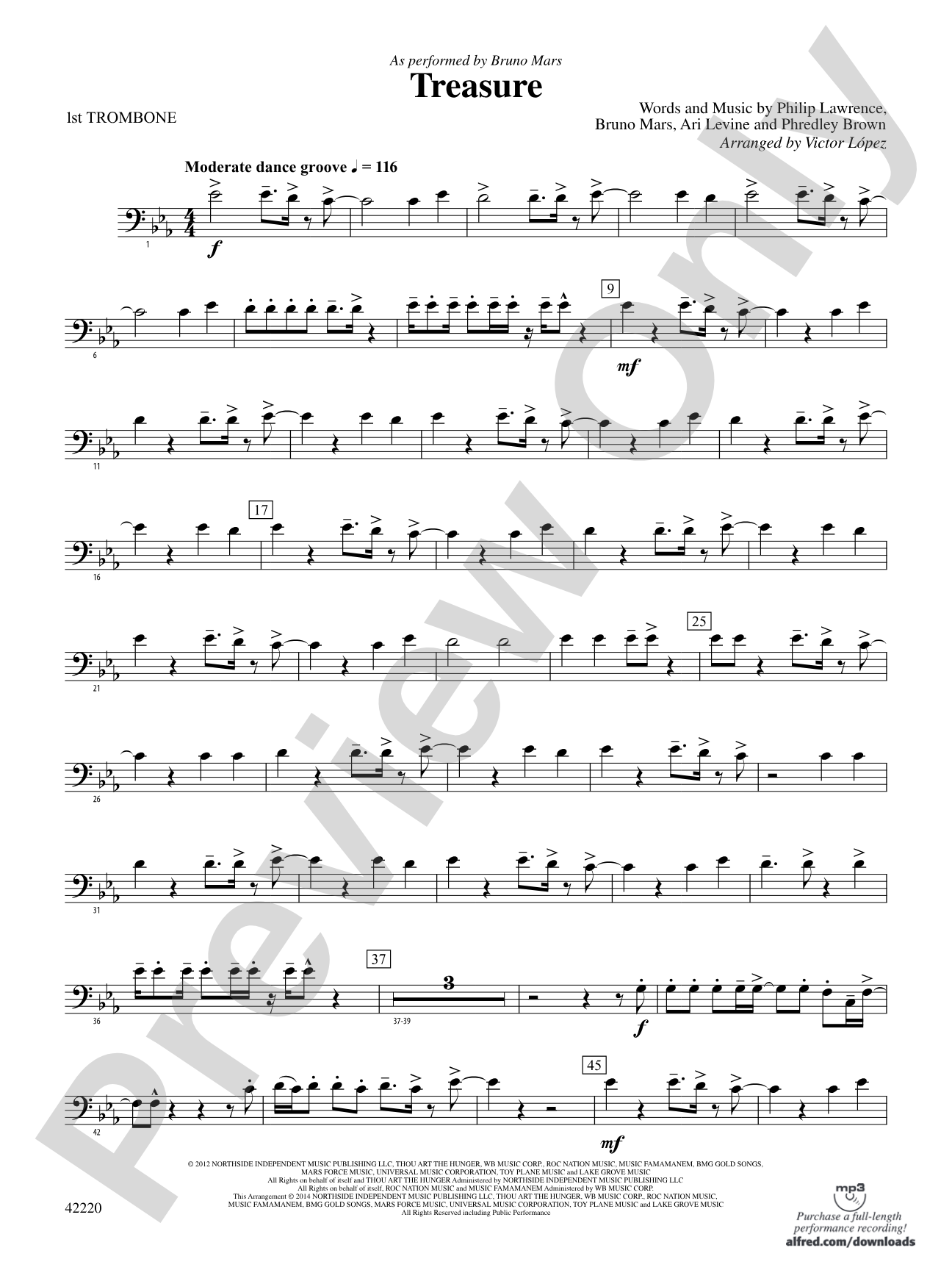 Treasure: 1st Trombone