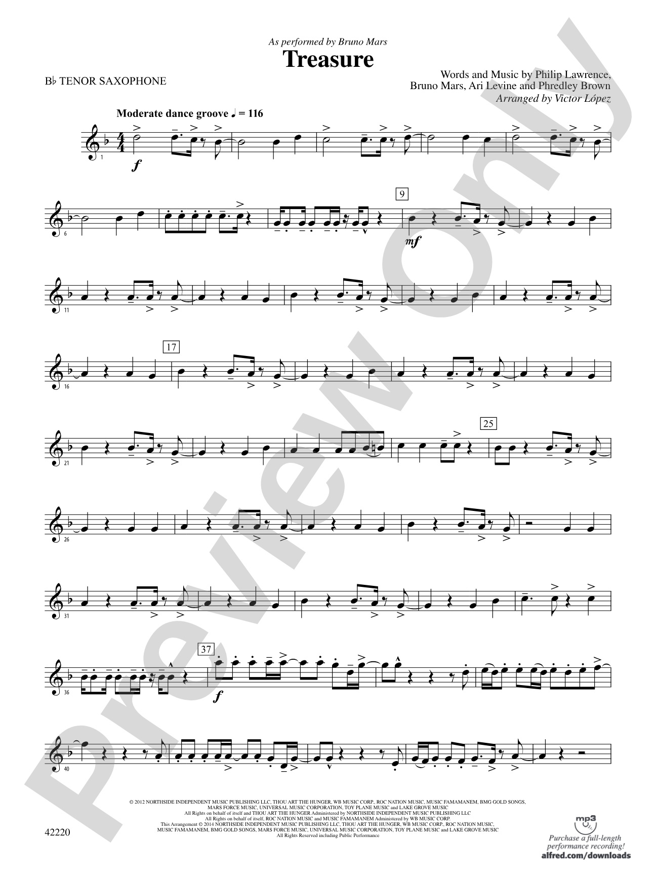 Treasure: B-flat Tenor Saxophone