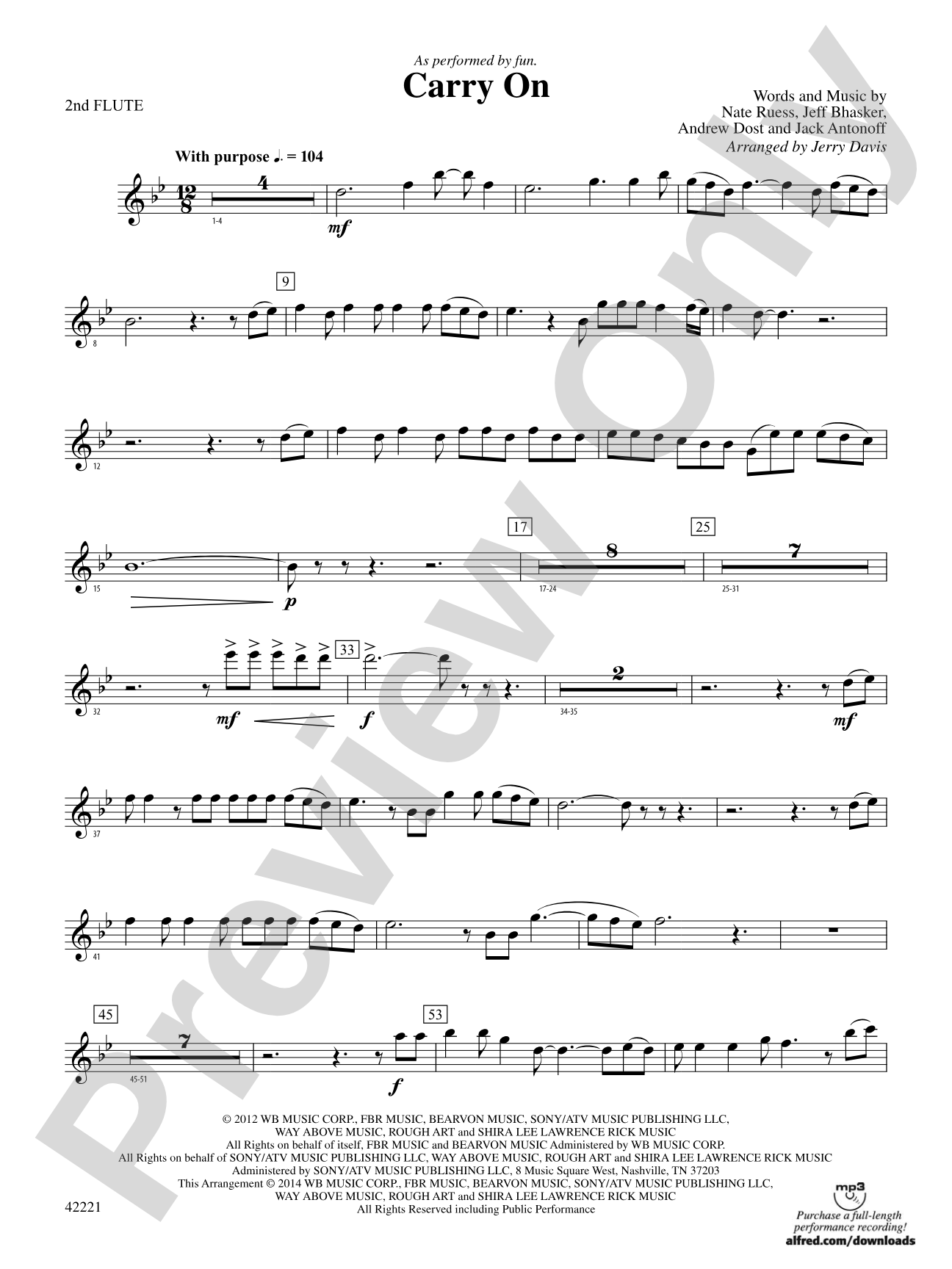 Carry On: 2nd Flute