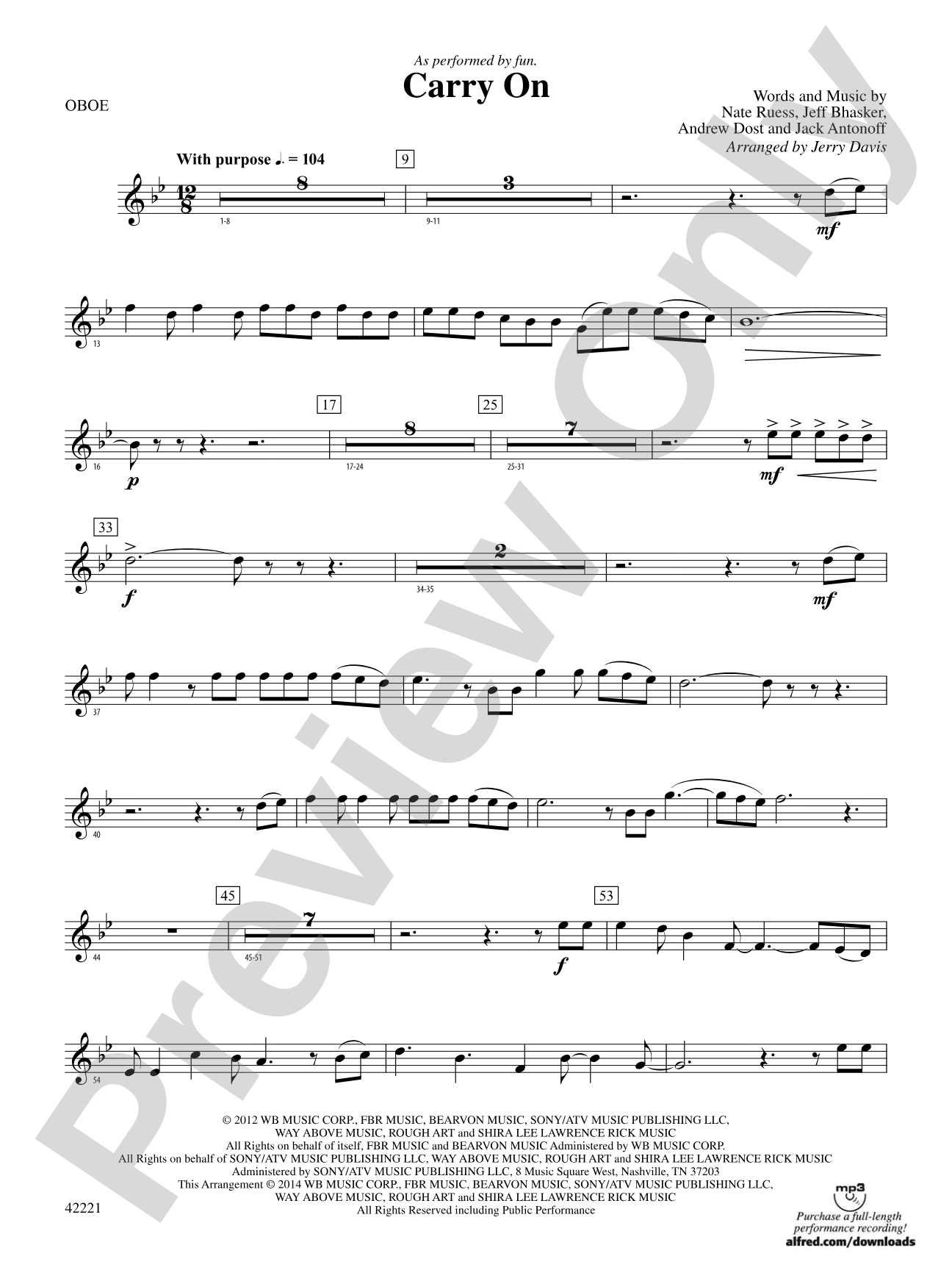 Carry On: Oboe