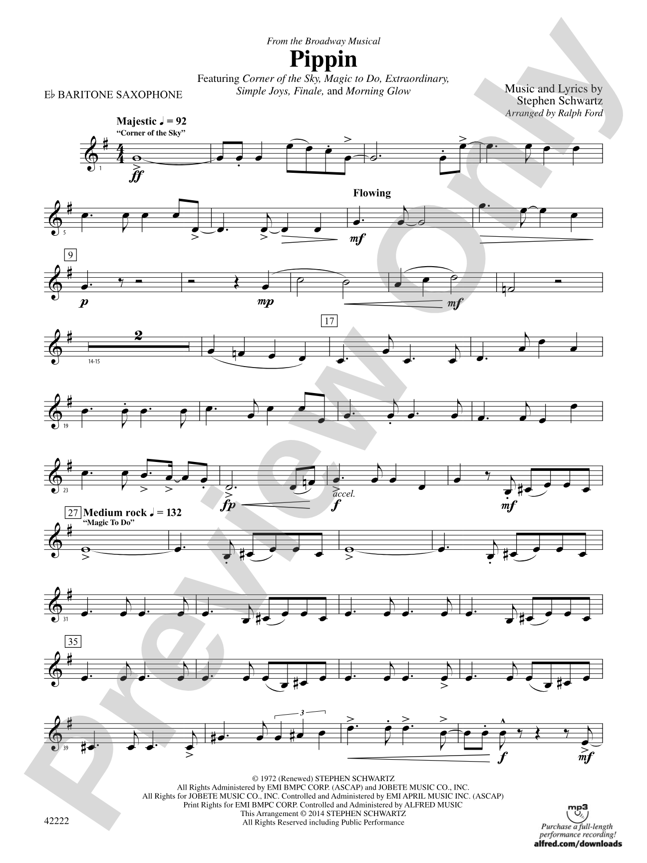 Pippin: E-flat Baritone Saxophone