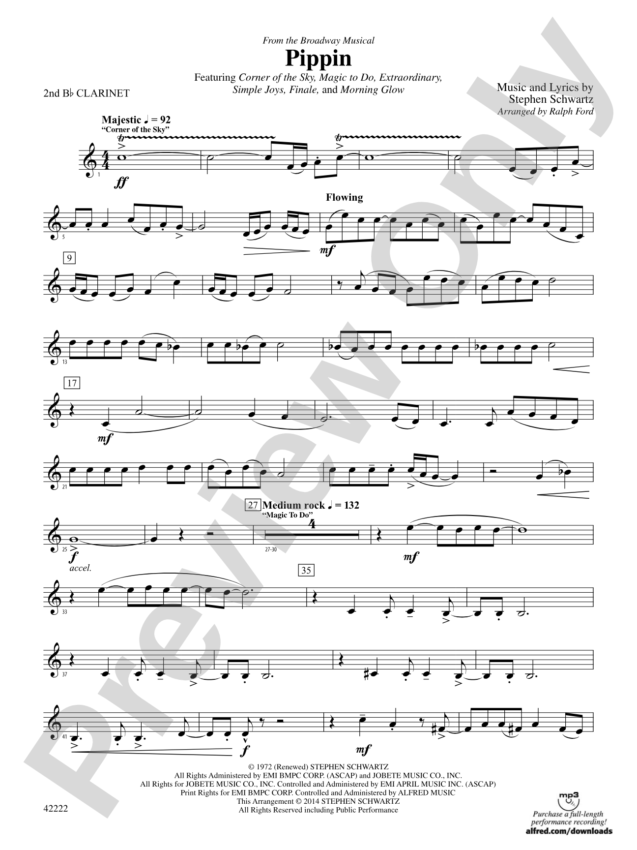 Pippin: 2nd B-flat Clarinet