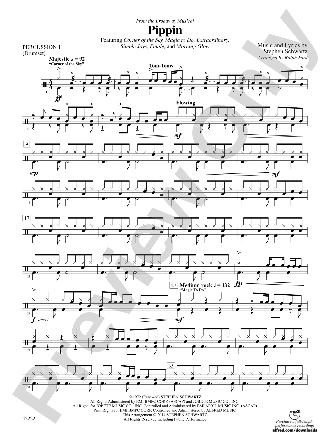 Pippin: 1st Percussion