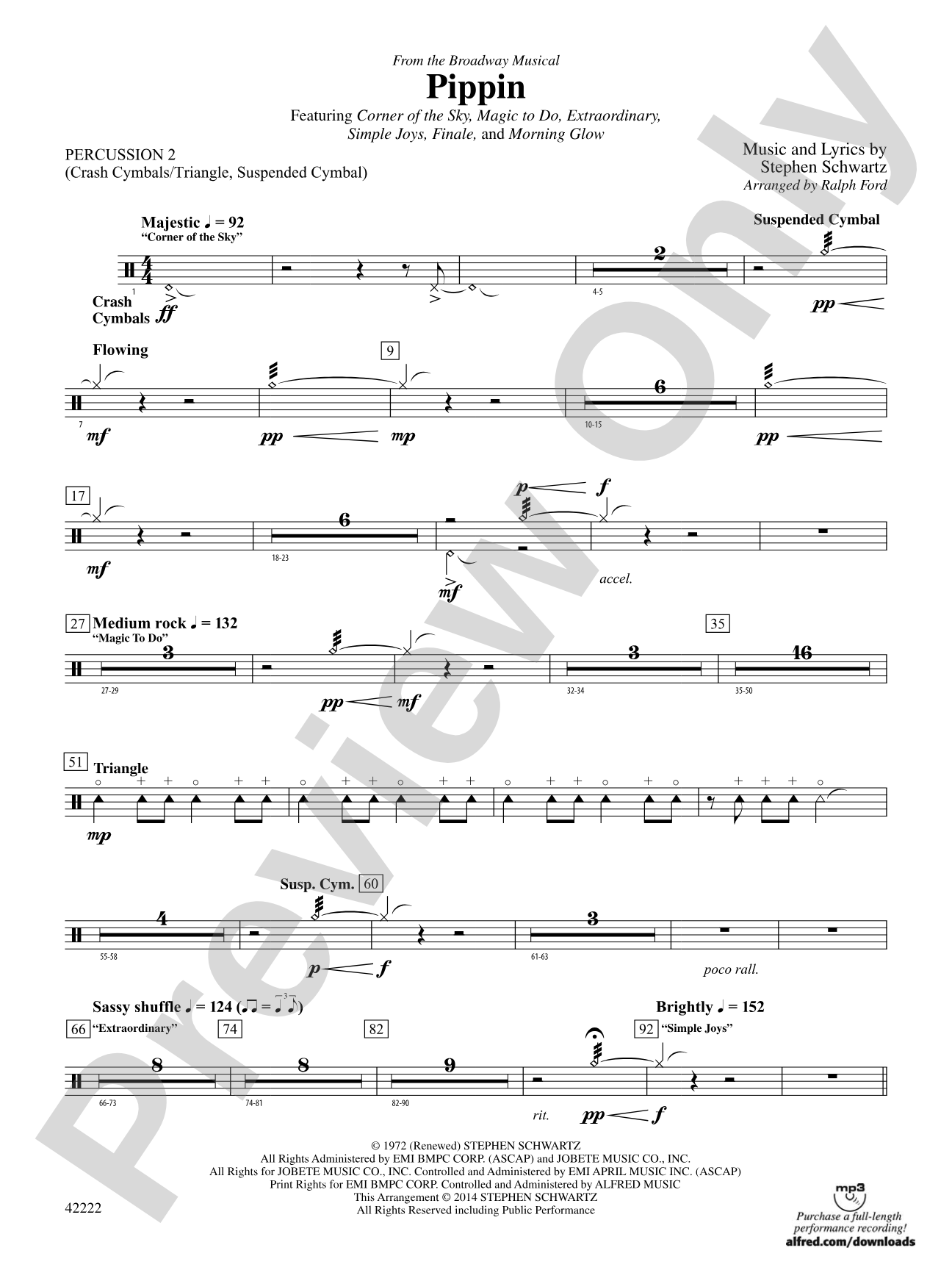 Pippin: 2nd Percussion