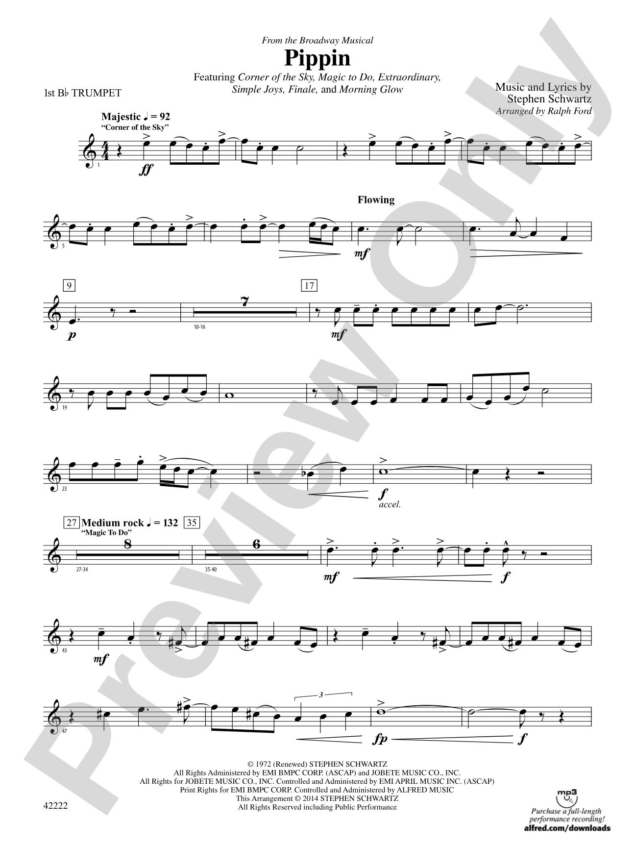 Pippin: 1st B-flat Trumpet