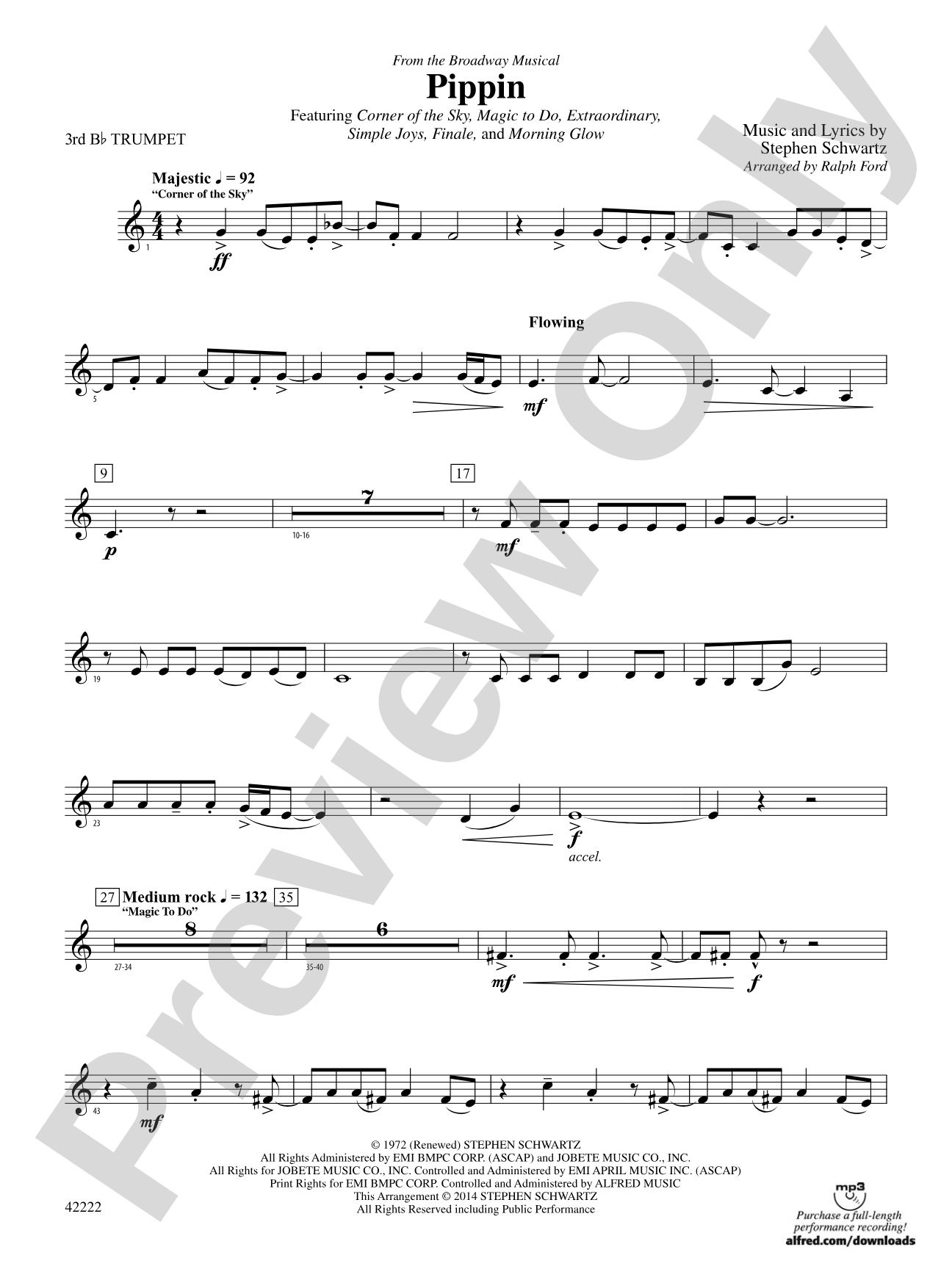 Pippin: 3rd B-flat Trumpet