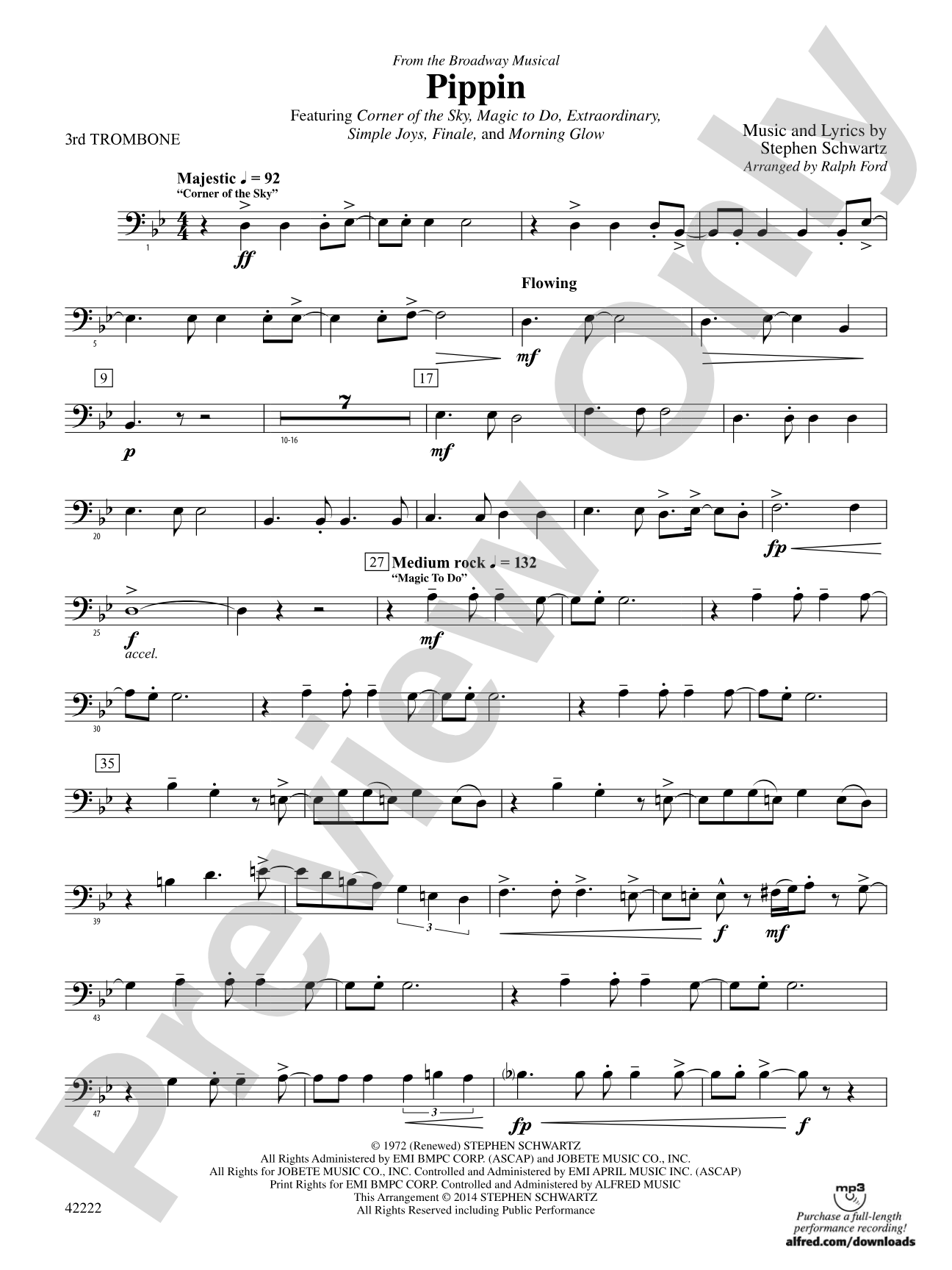 Pippin: 3rd Trombone