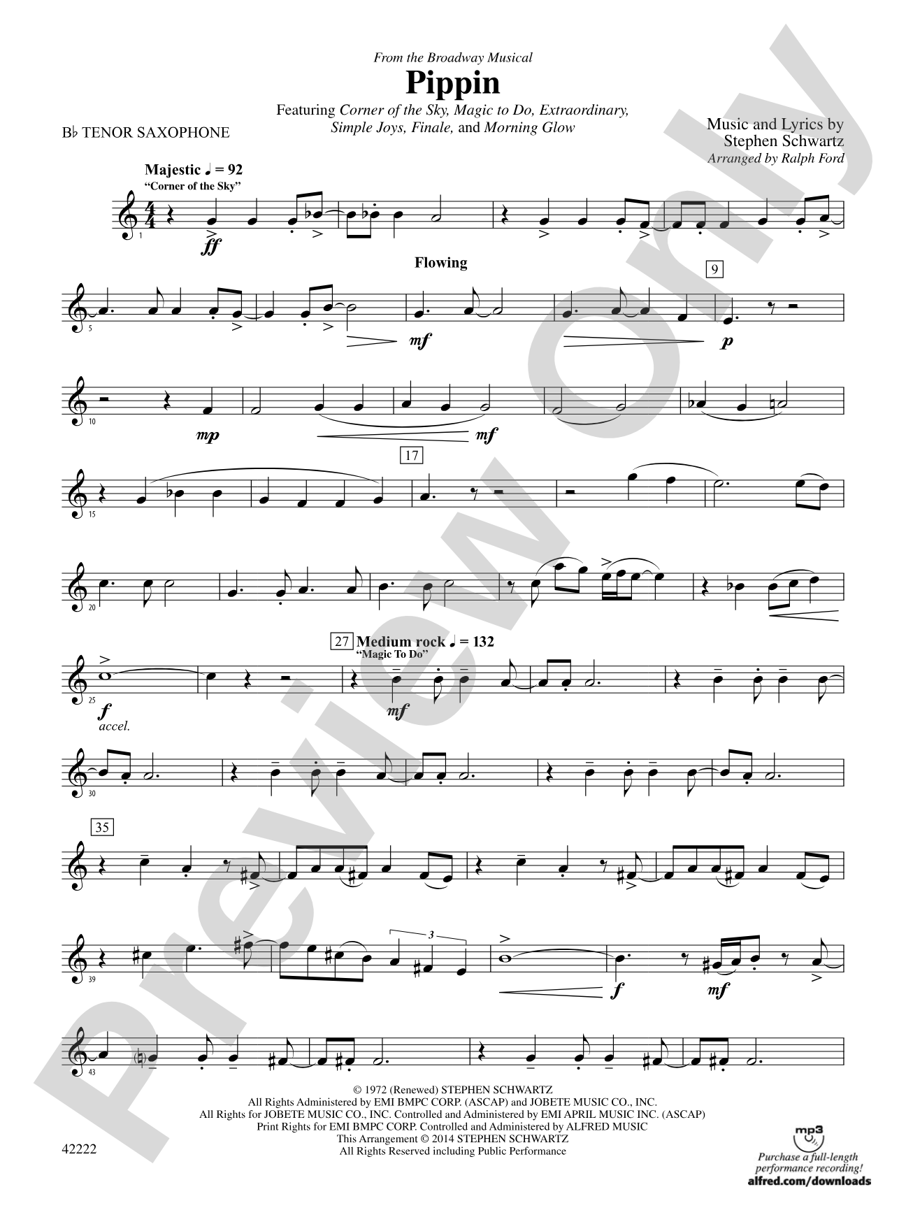 Pippin: B-flat Tenor Saxophone