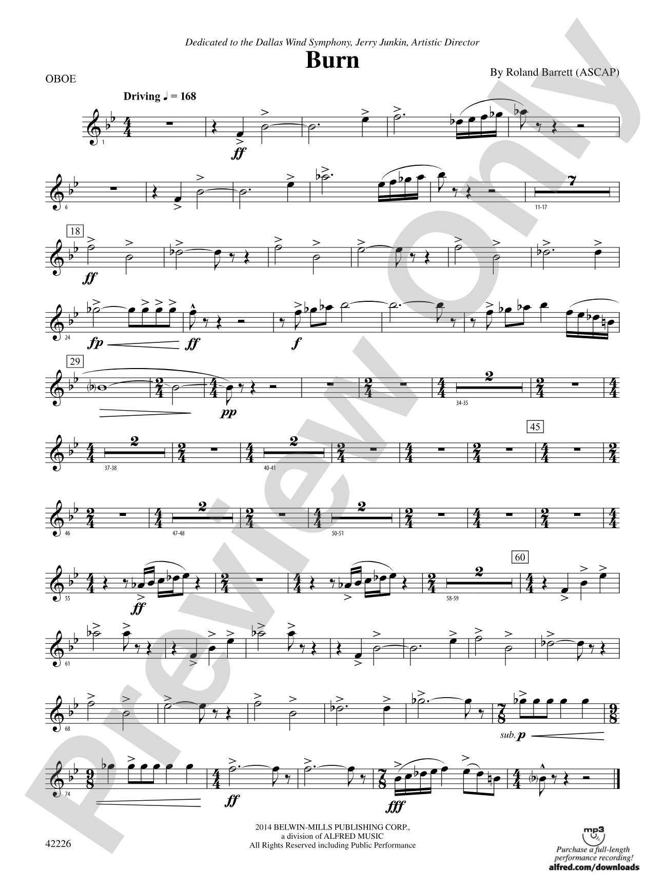 Burn: Oboe
