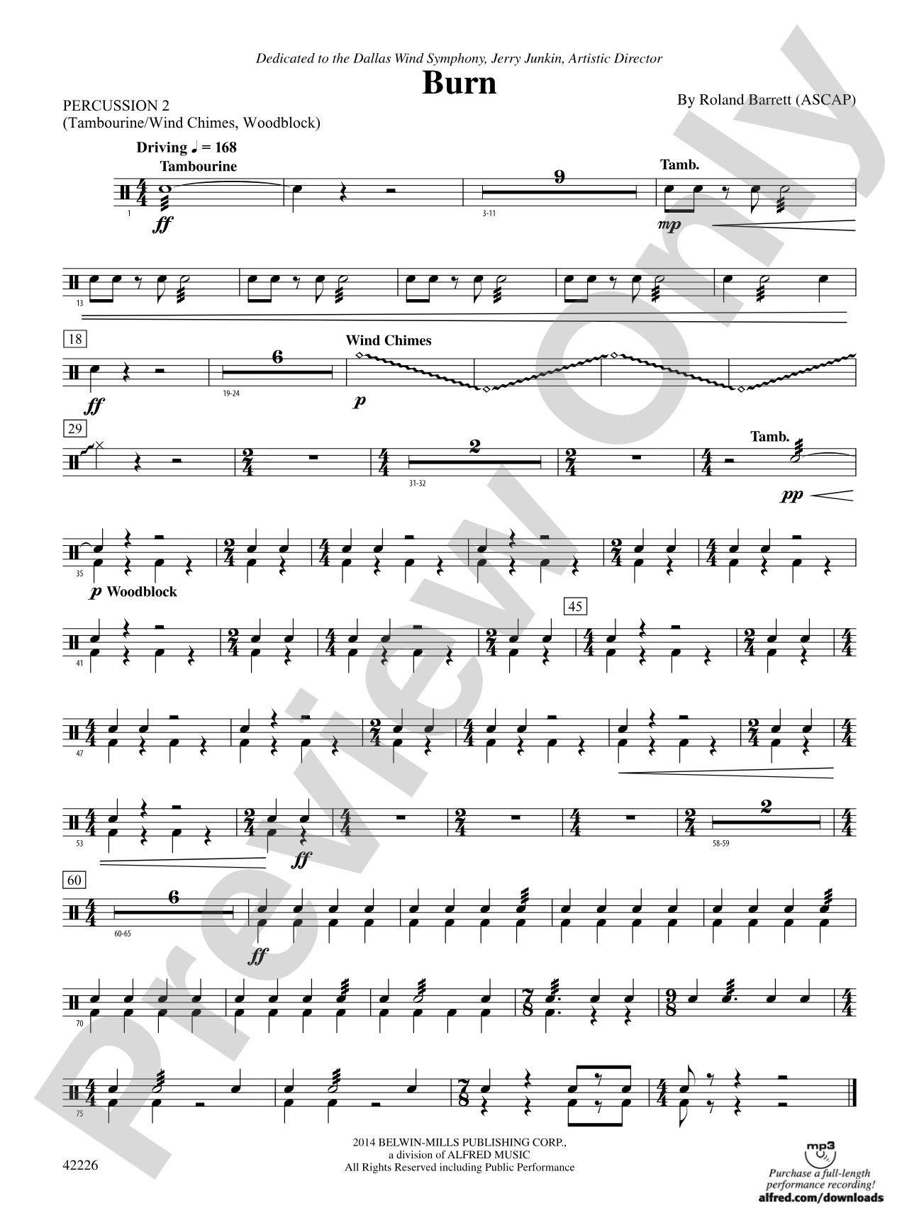 Burn: 2nd Percussion