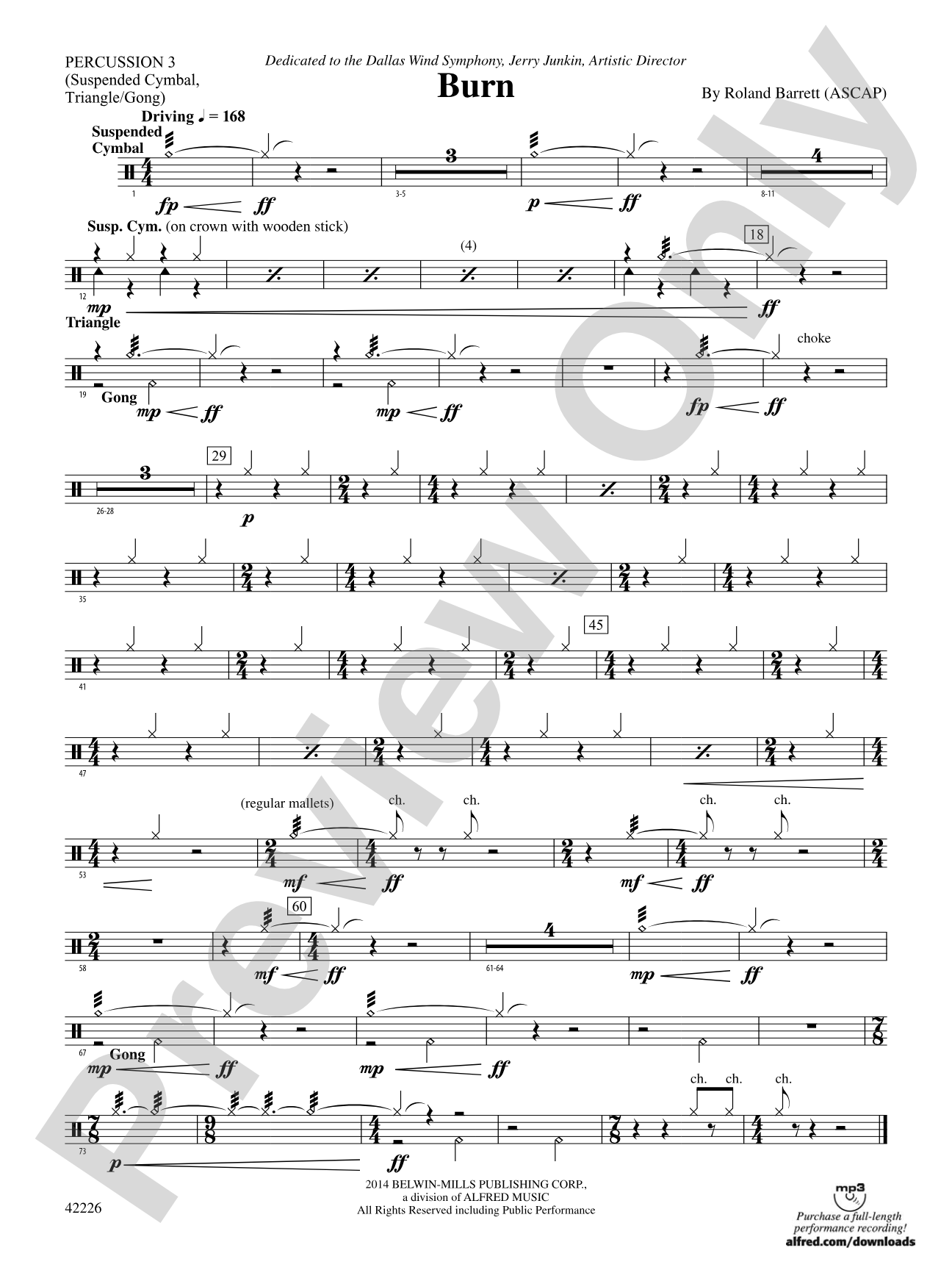 Burn: 3rd Percussion