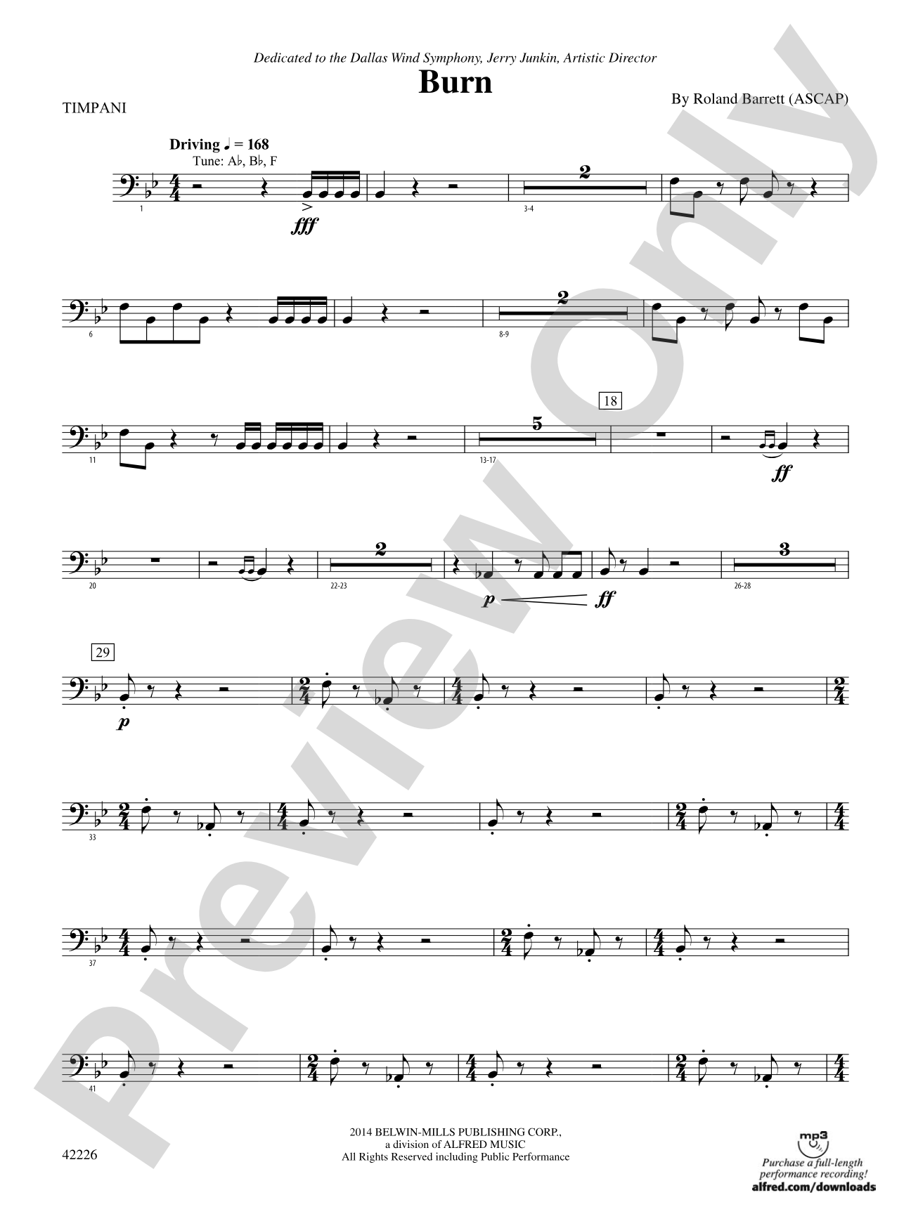 Burn: Timpani