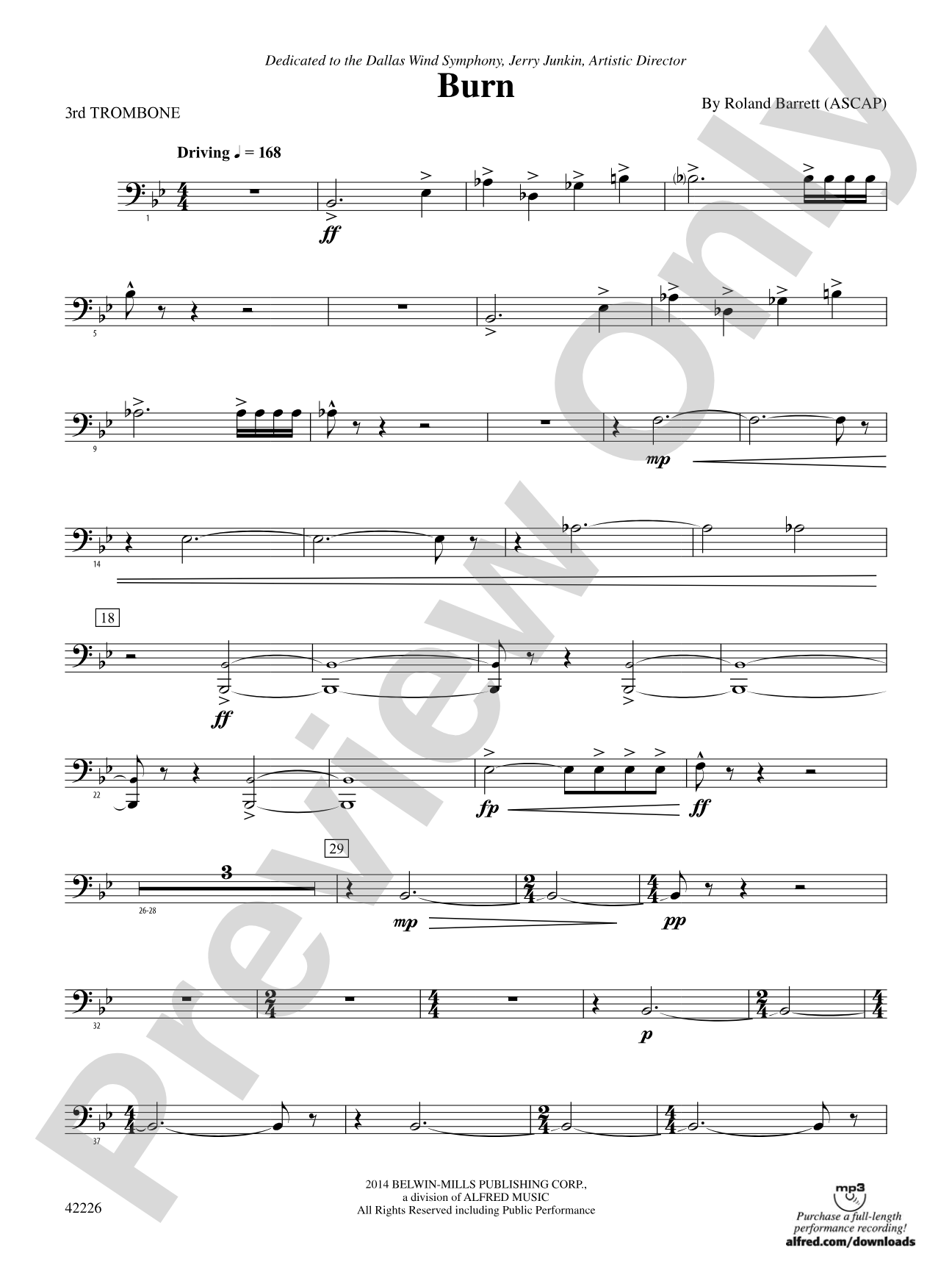 Burn: 3rd Trombone