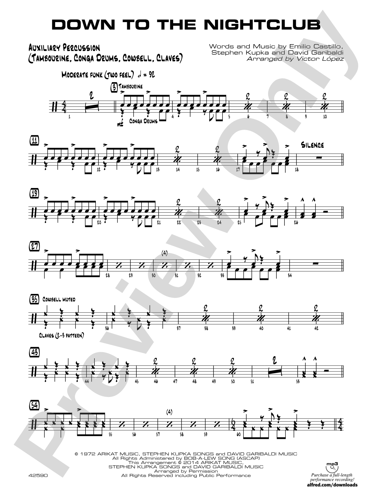 Down to the Nightclub: Auxiliary Percussion