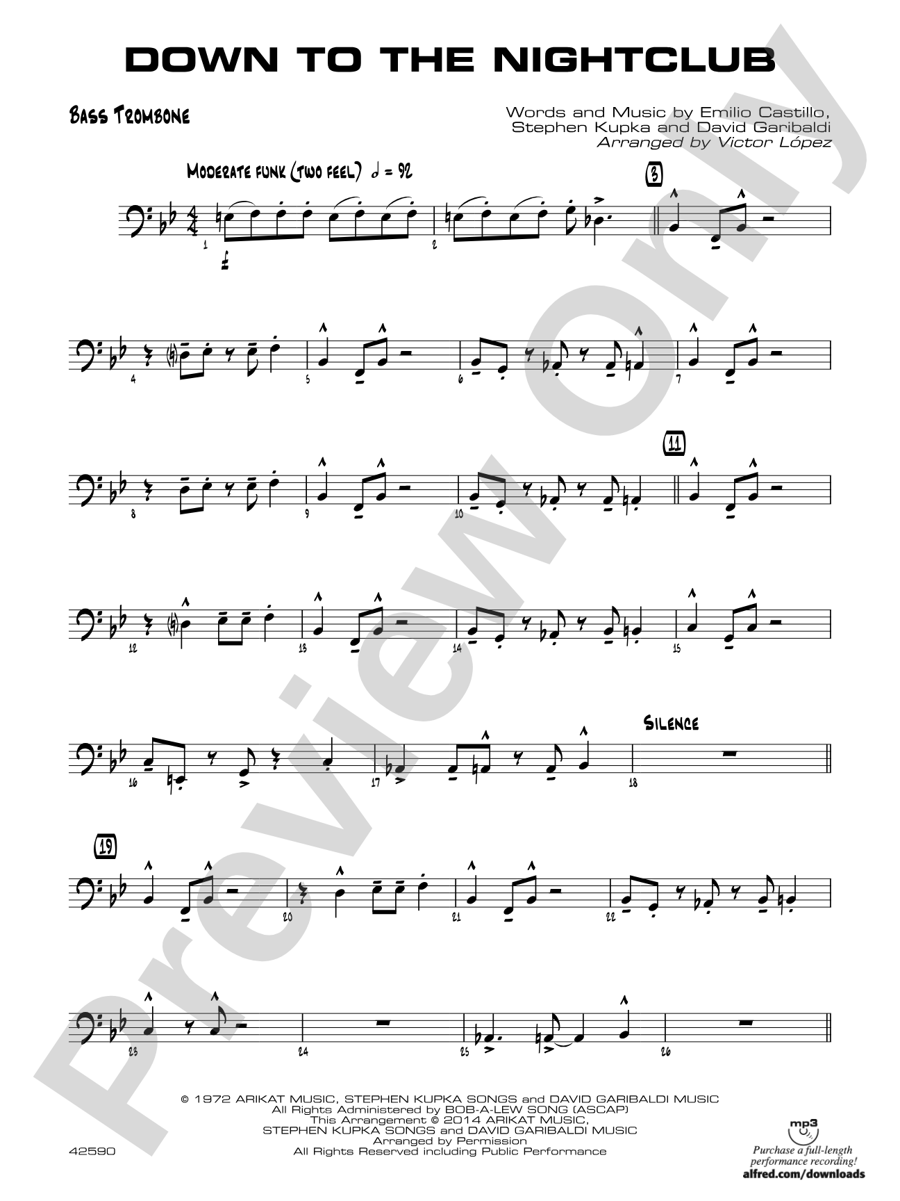 Down to the Nightclub: Bass Trombone
