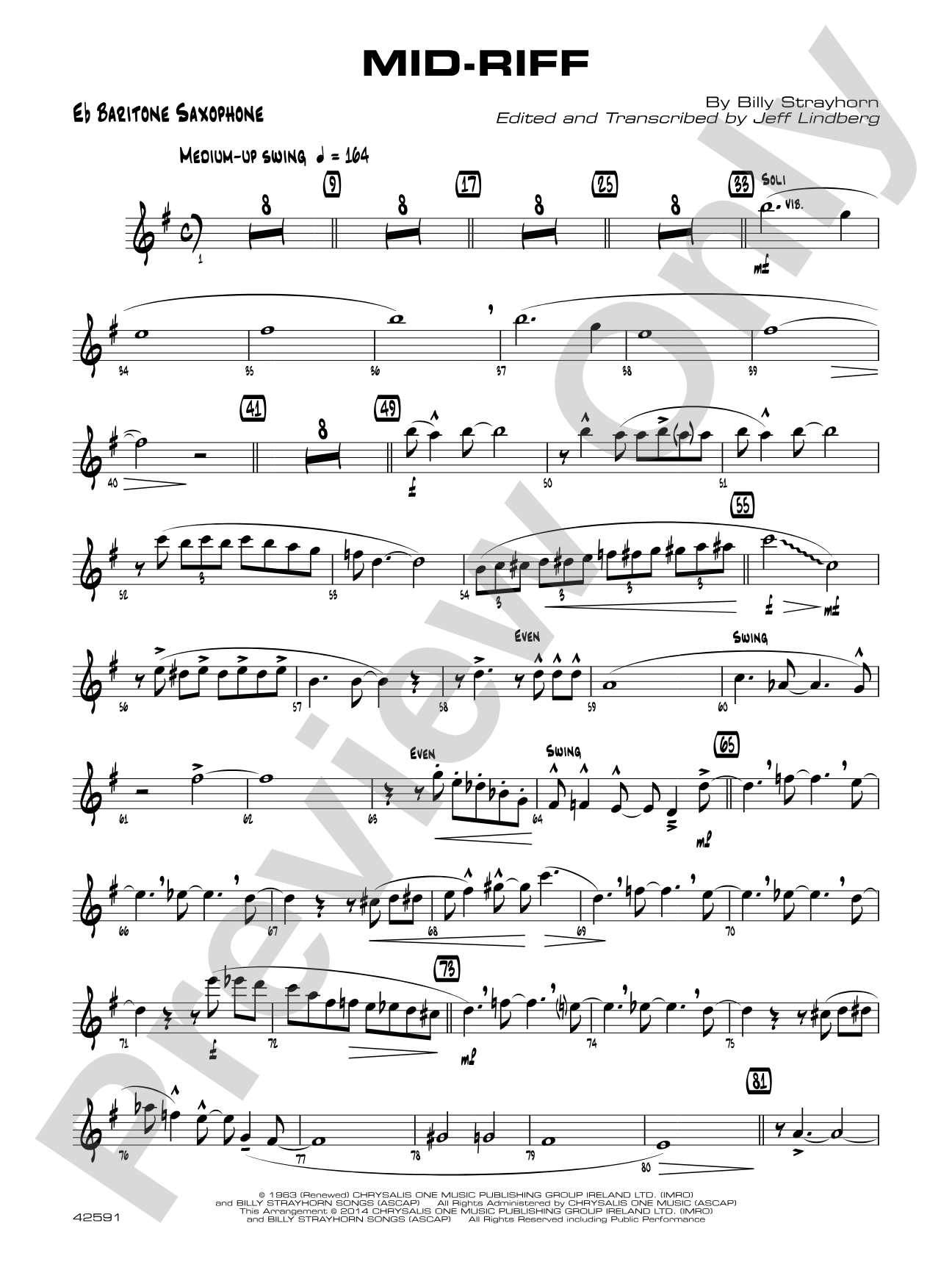 Mid-Riff: E-flat Baritone Saxophone