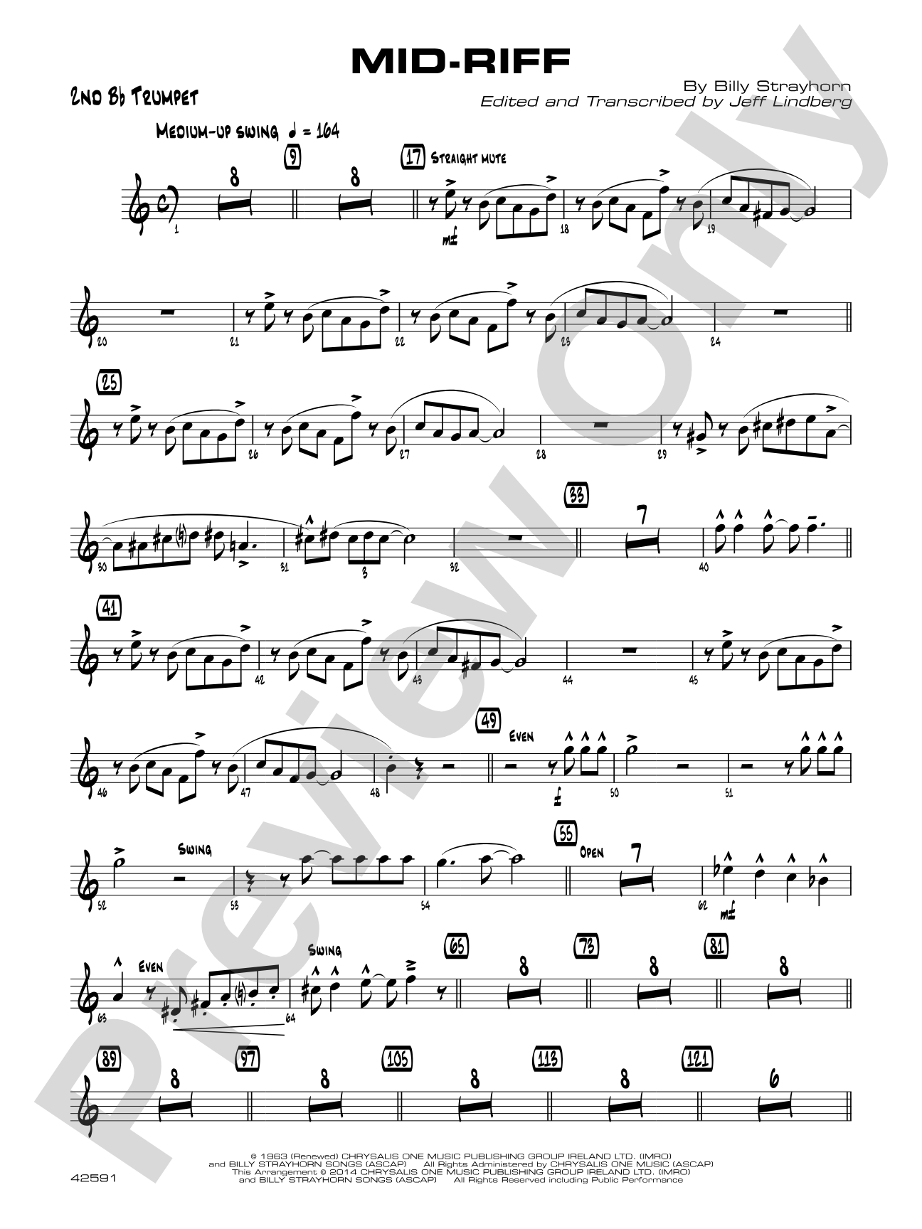 Mid-Riff: 2nd B-flat Trumpet