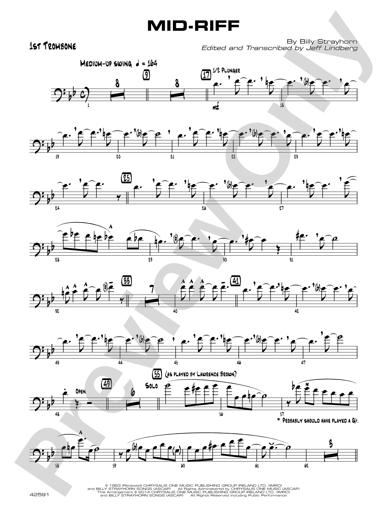 Mid-Riff: 1st Trombone