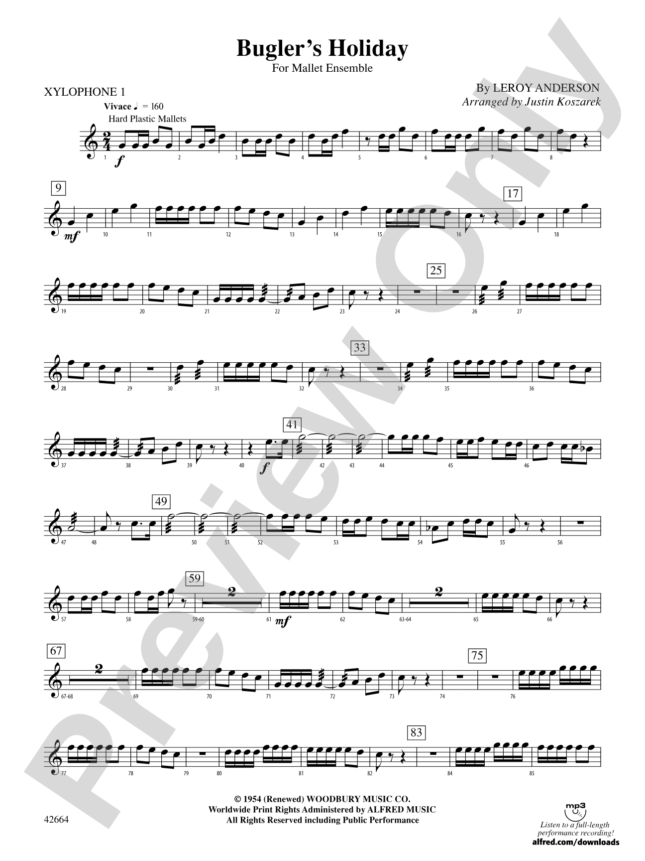 Bugler's Holiday: 1st Xylopohone