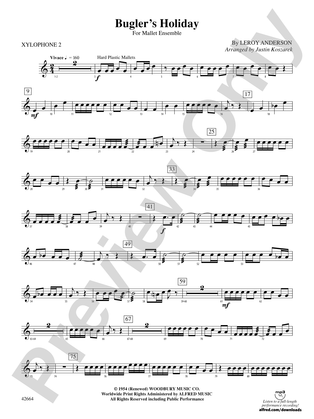 Bugler's Holiday: 2nd Xylopohone
