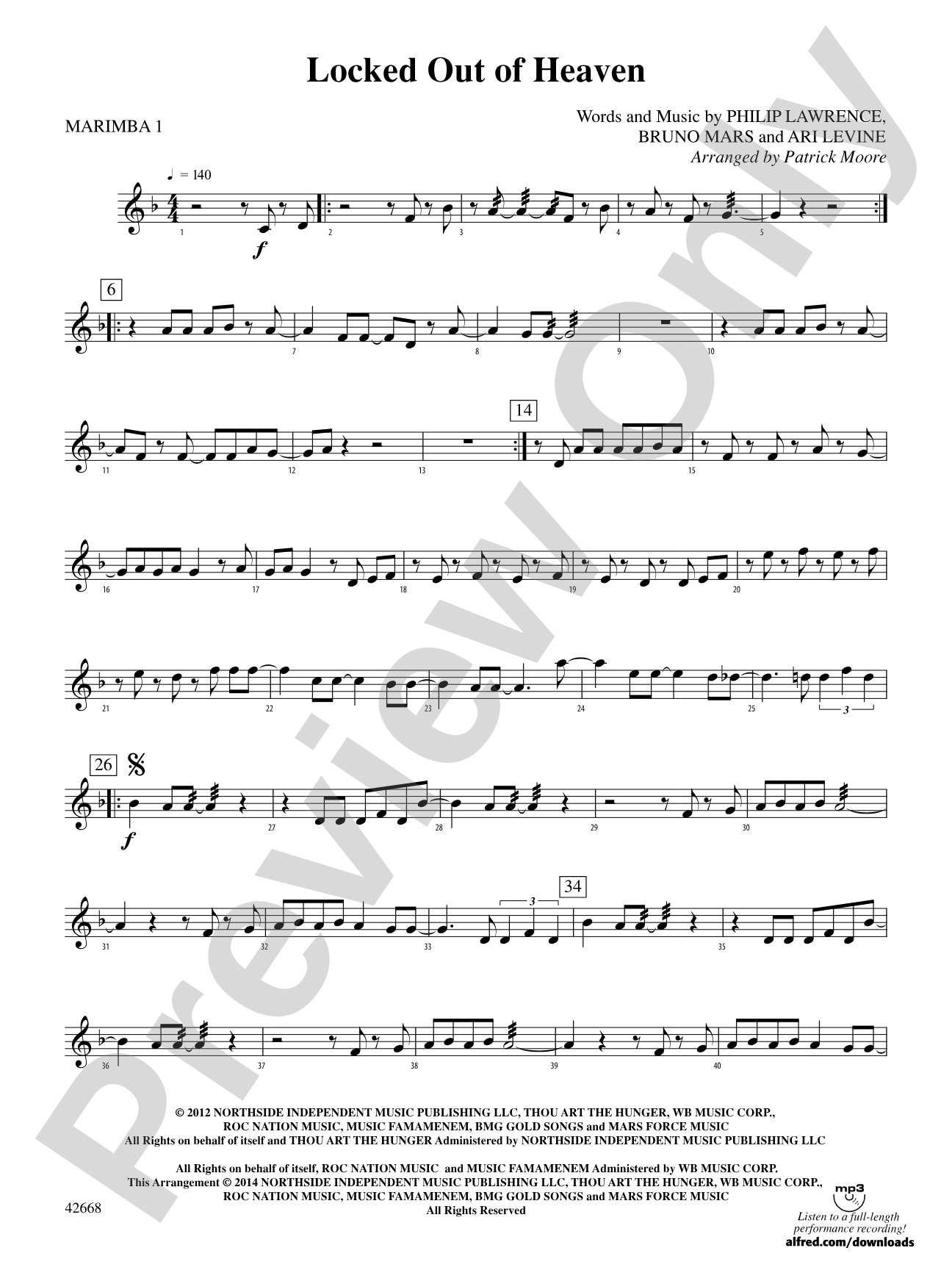 Locked Out of Heaven: Mallets