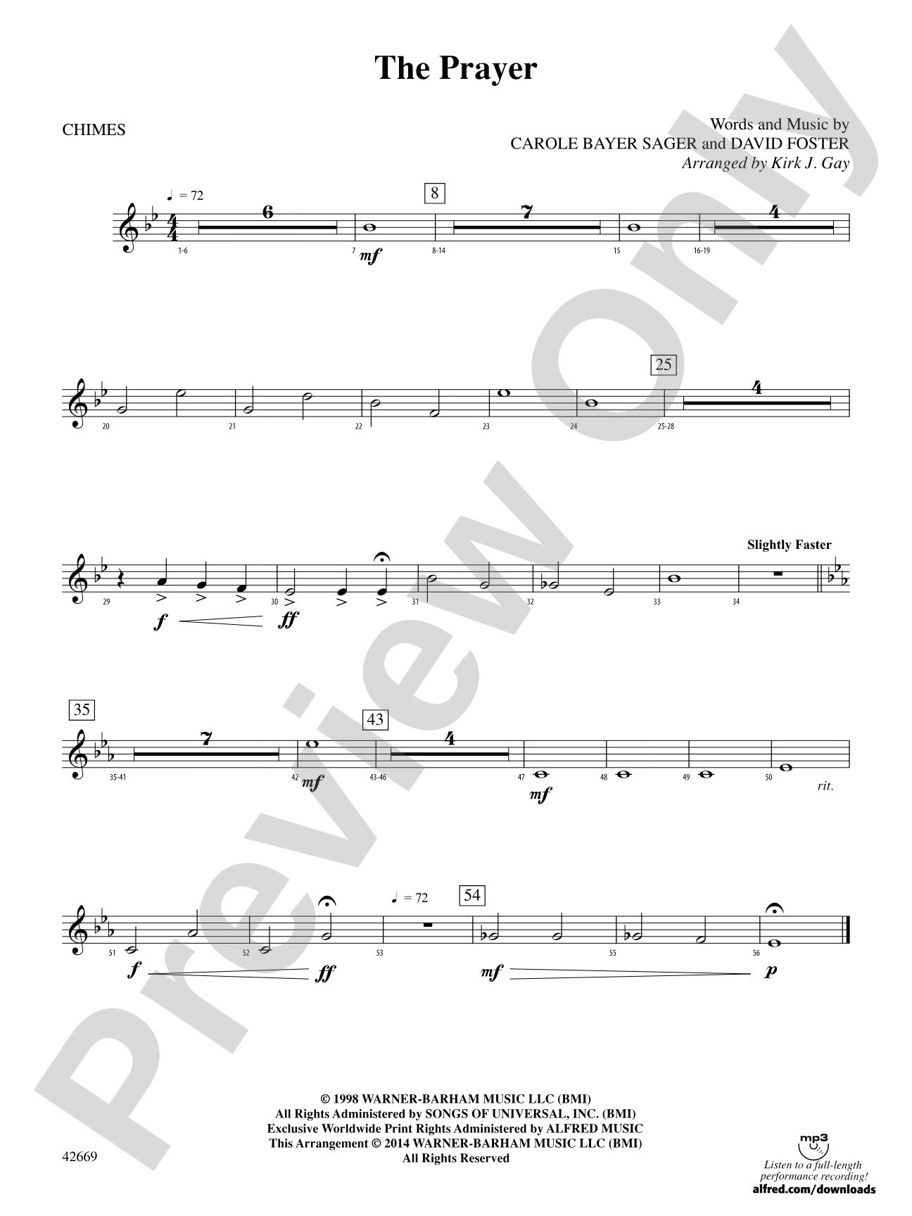 The Prayer: Chimes