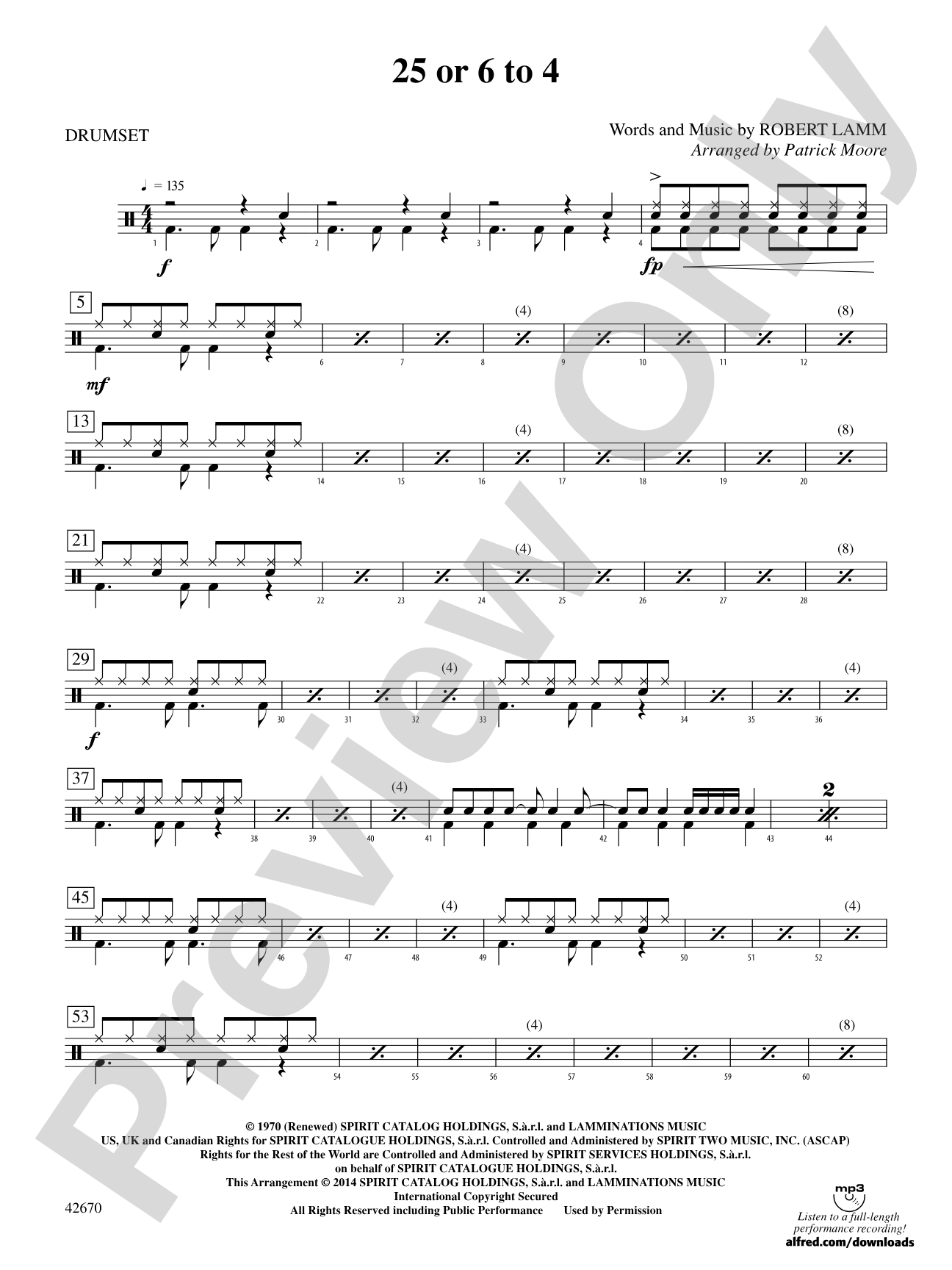 25 or 6 to 4: Drums
