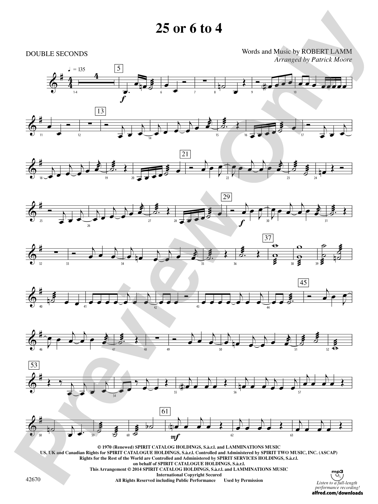 25 or 6 to 4: 3rd Percussion