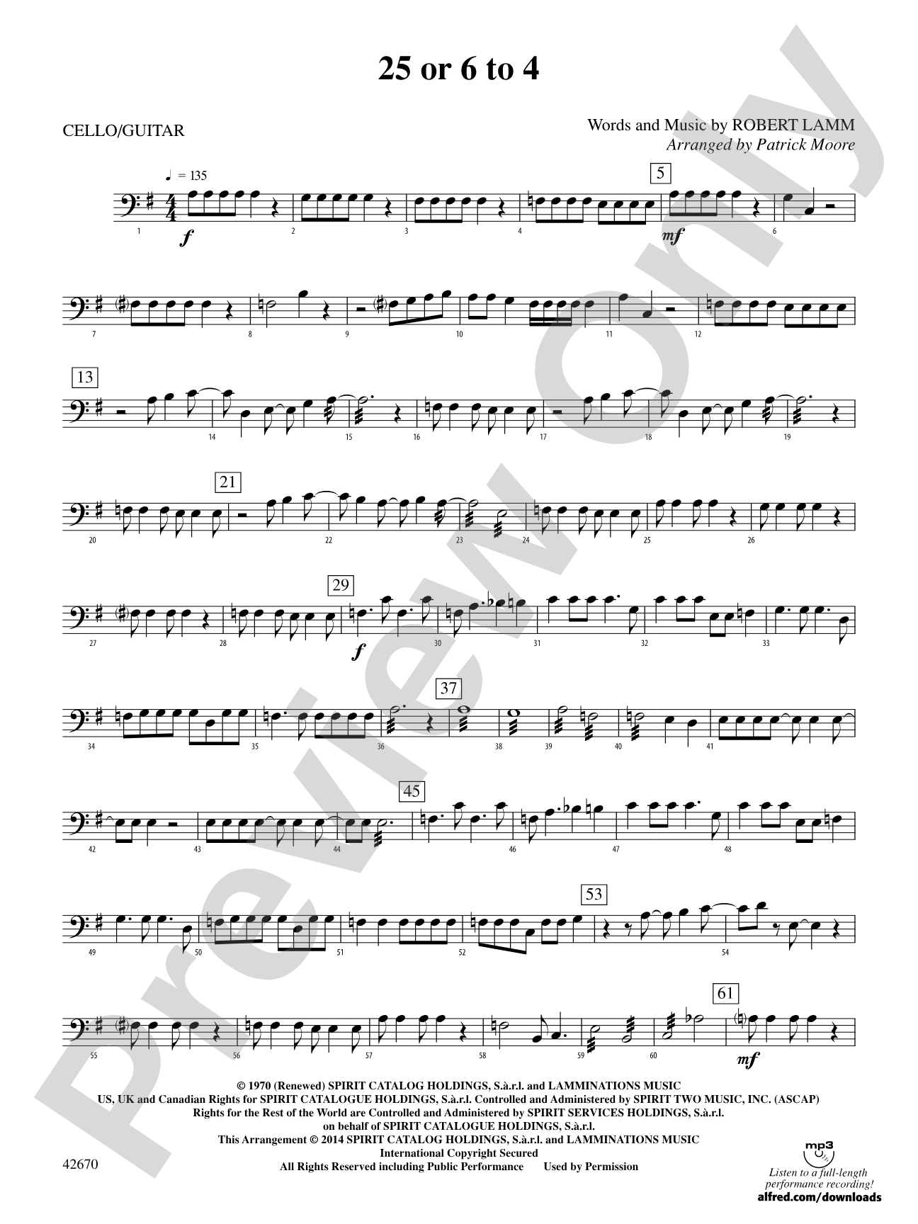25 or 6 to 4: Cello