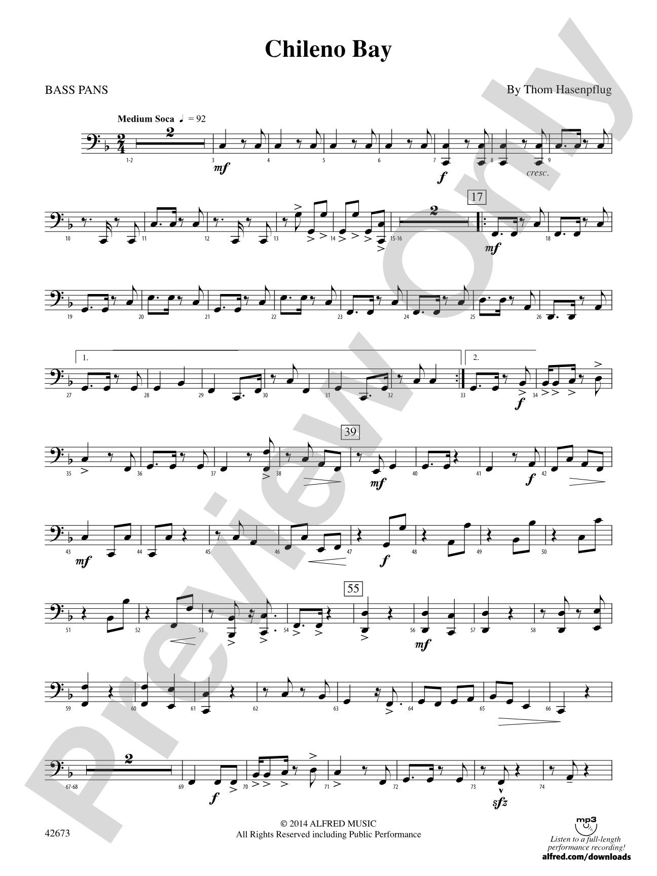 Chileno Bay: 4th Percussion