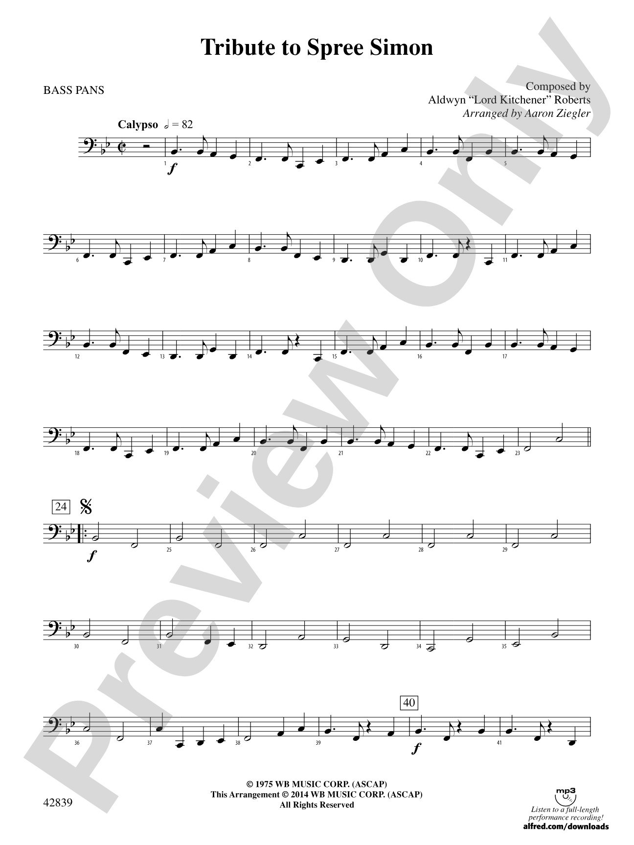 Tribute to Spree Simon: 4th Percussion