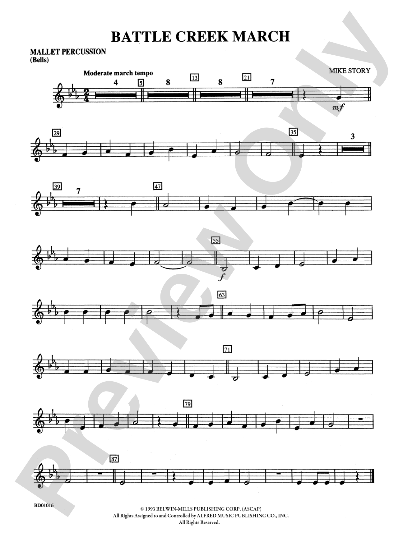 Battle Creek March: Mallets