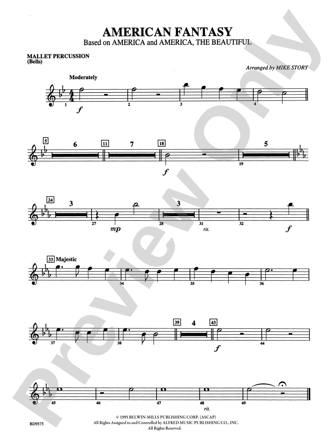 American Fantasy (based on "America" and "America, the Beautiful"): Mallets