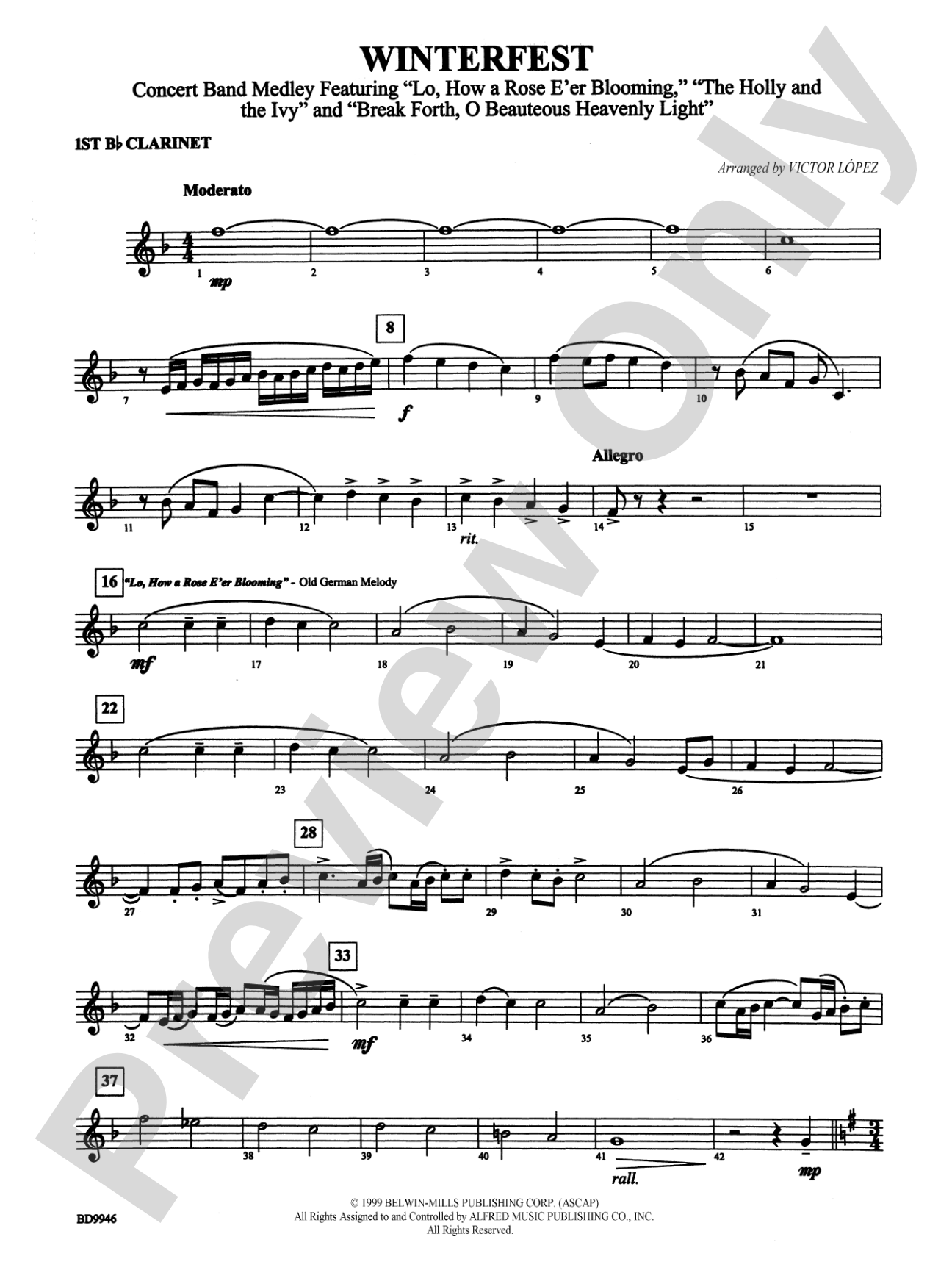 Winterfest: 1st B-flat Clarinet