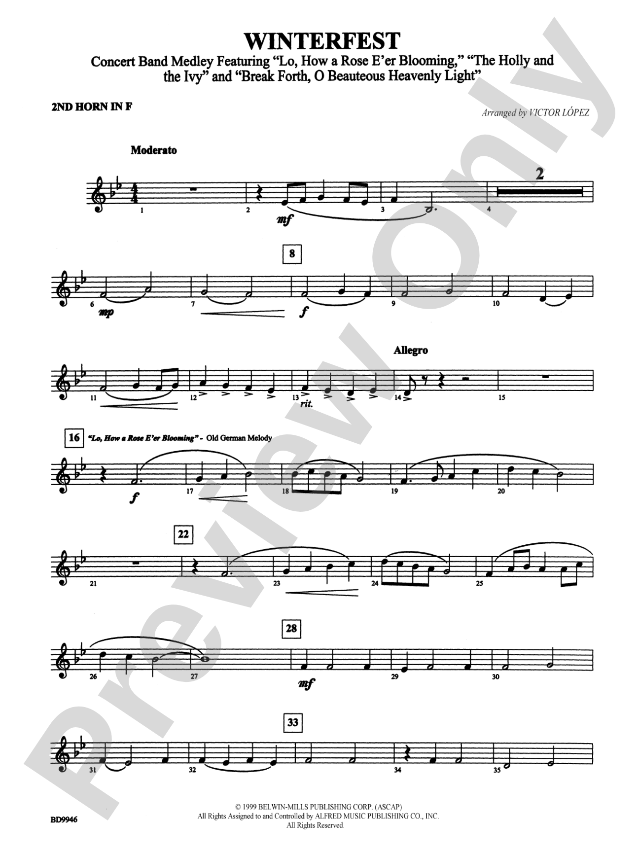 Winterfest: 2nd F Horn