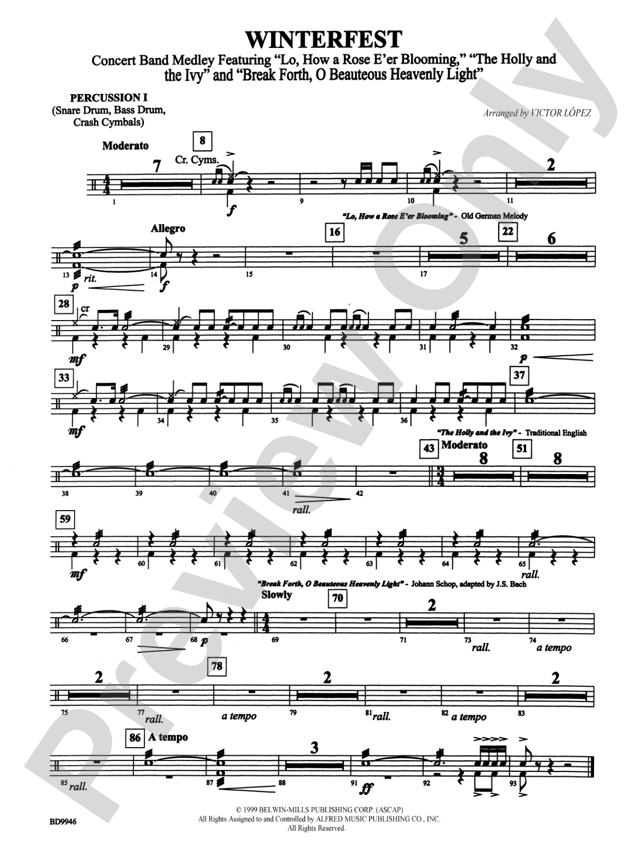 Winterfest: 1st Percussion
