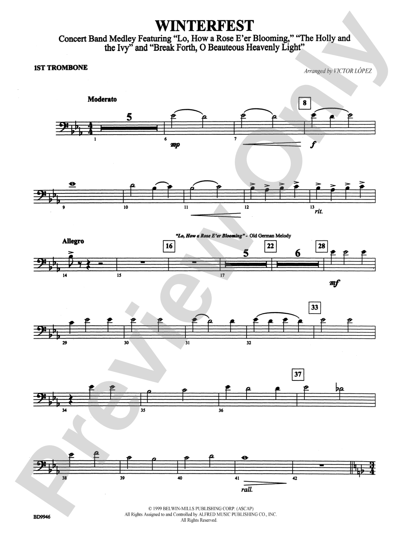 Winterfest: 1st Trombone