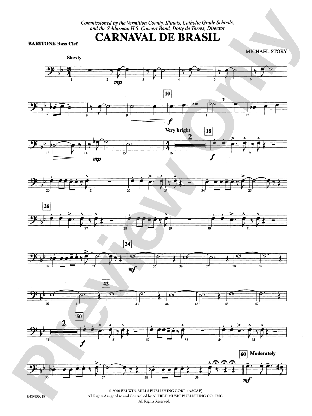 Carnaval de Brasil: Baritone B.C.