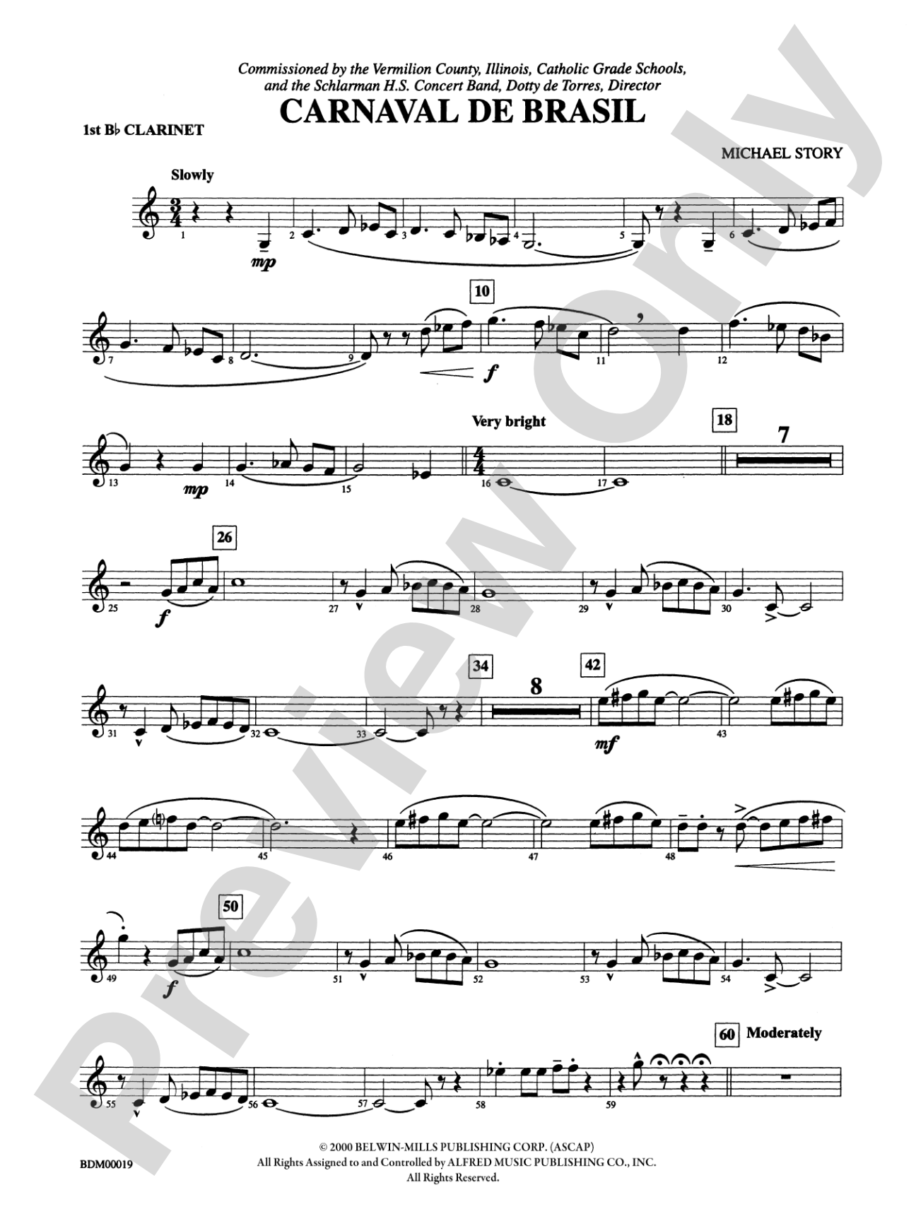 Carnaval de Brasil: 1st B-flat Clarinet