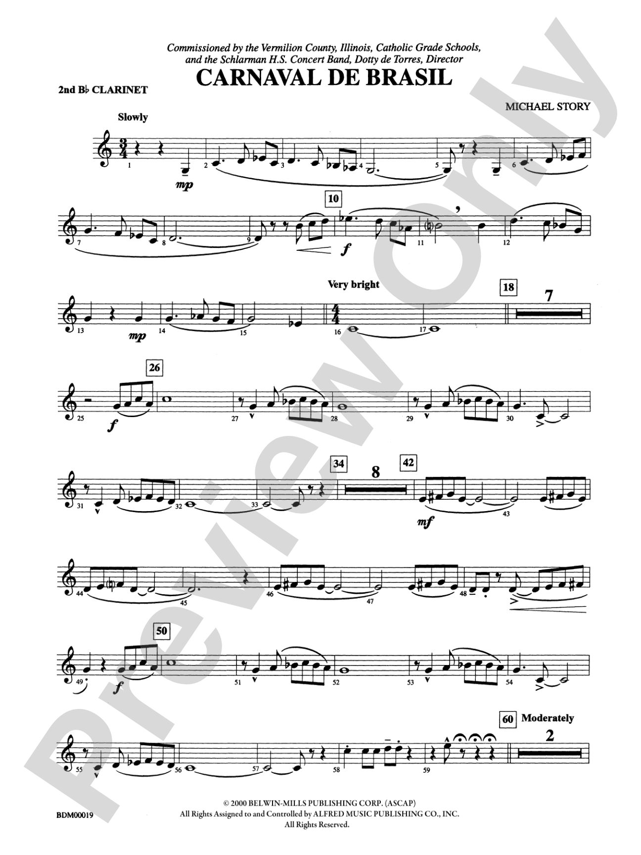 Carnaval de Brasil: 2nd B-flat Clarinet