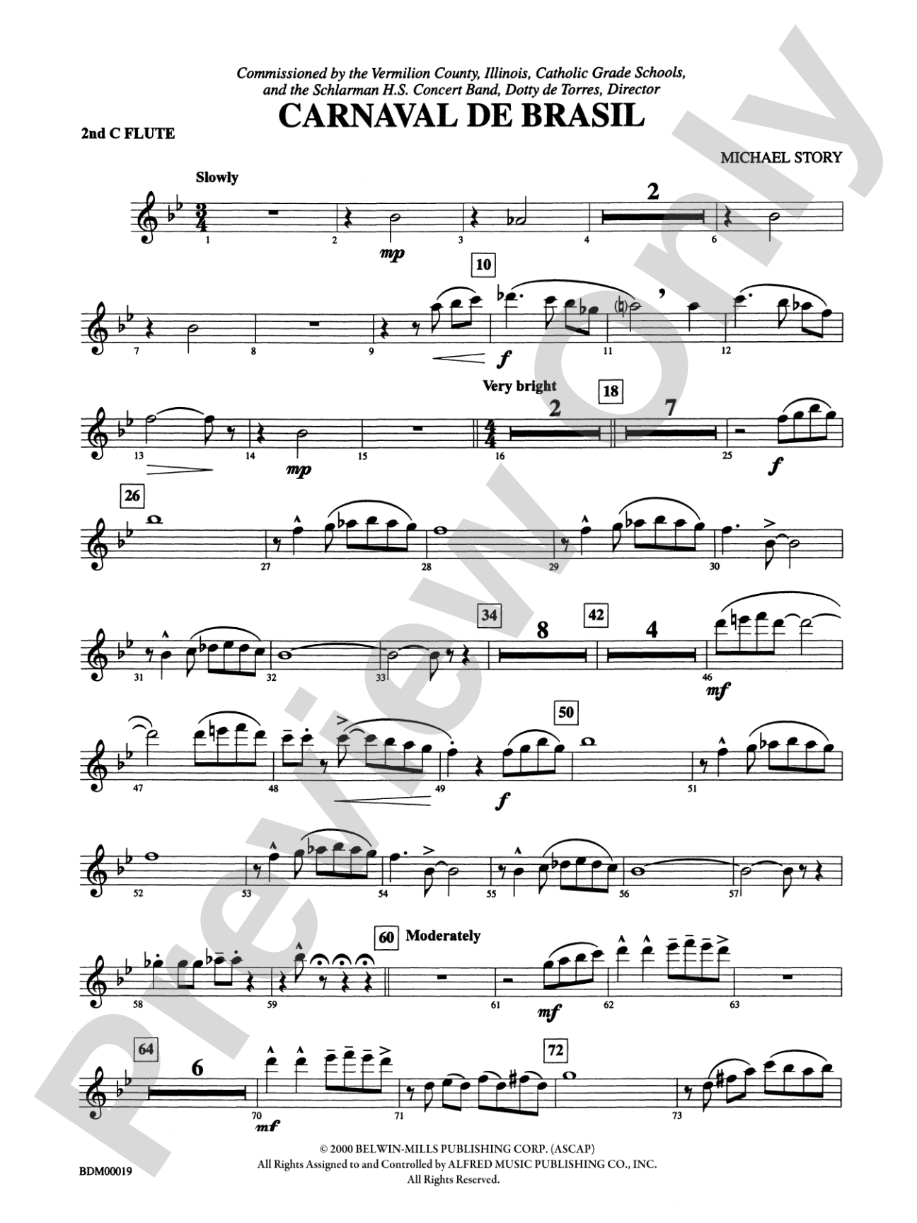 Carnaval de Brasil: 2nd Flute